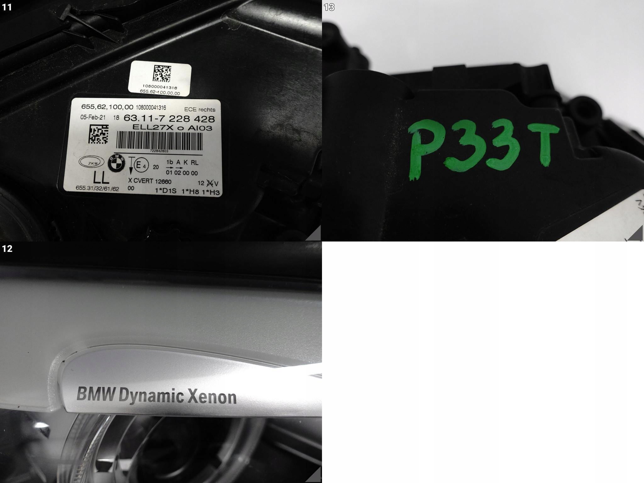 BMW 7 F01 F02 08-13 (PRZED LIFTEM) LAMPA XENON SKRĘTNA DYNAMIC PRAWA EUROPA BMW 7 F01 F02 08-13 (PRZED LIFTEM) LAMPA XENON SKRĘTNA DYNAMIC PRAWA EUROPA - obrazek 12