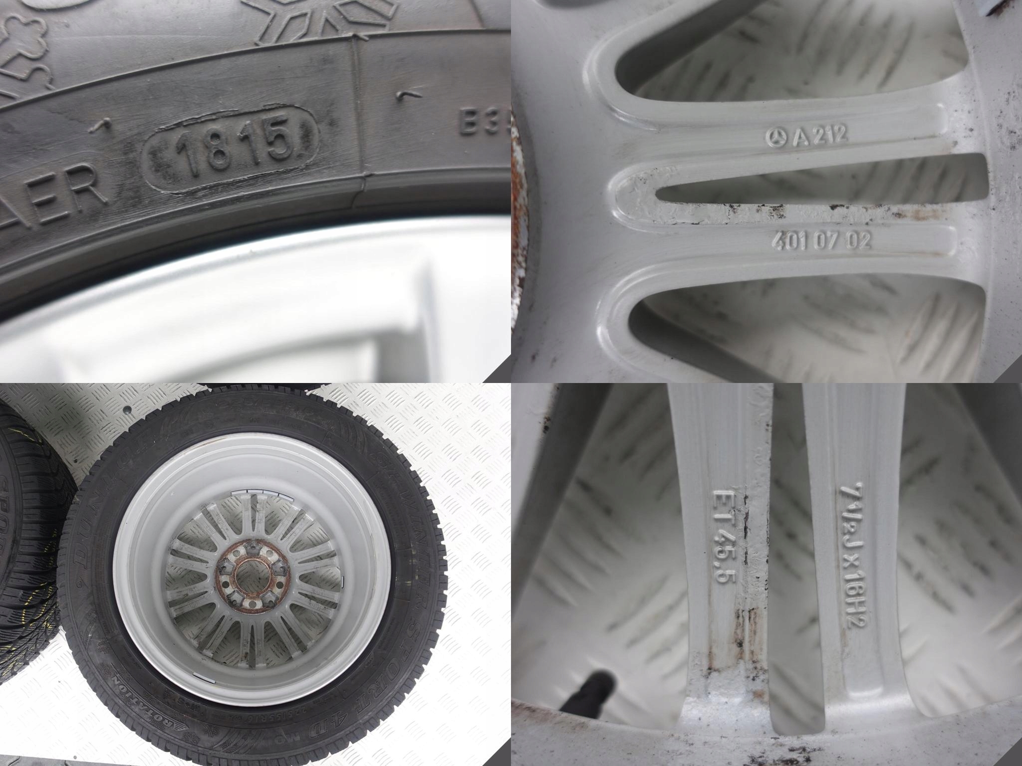 MERCEDES E W212 W204 225/55 R16 7,5X16 ET45,5 7MM MERCEDES E W212 W204 225/55 R16 7,5X16 ET45,5 7MM - obrazek 9