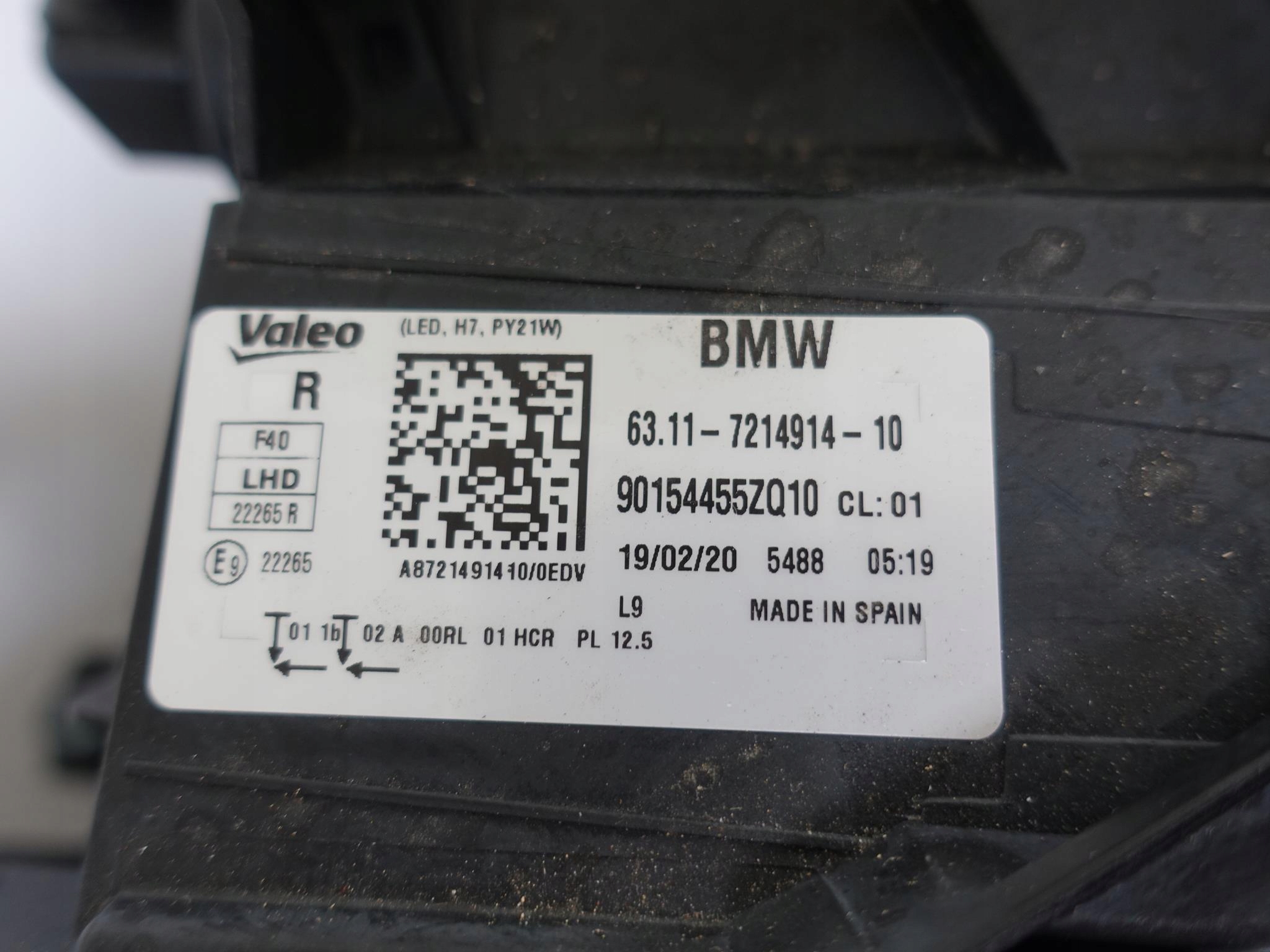 BMW 1 F40 LAMPA ZWYKŁA LED H7 L LUB P EUROPA BMW 1 F40 LAMPA ZWYKŁA LED H7 L LUB P EUROPA - obrazek 15