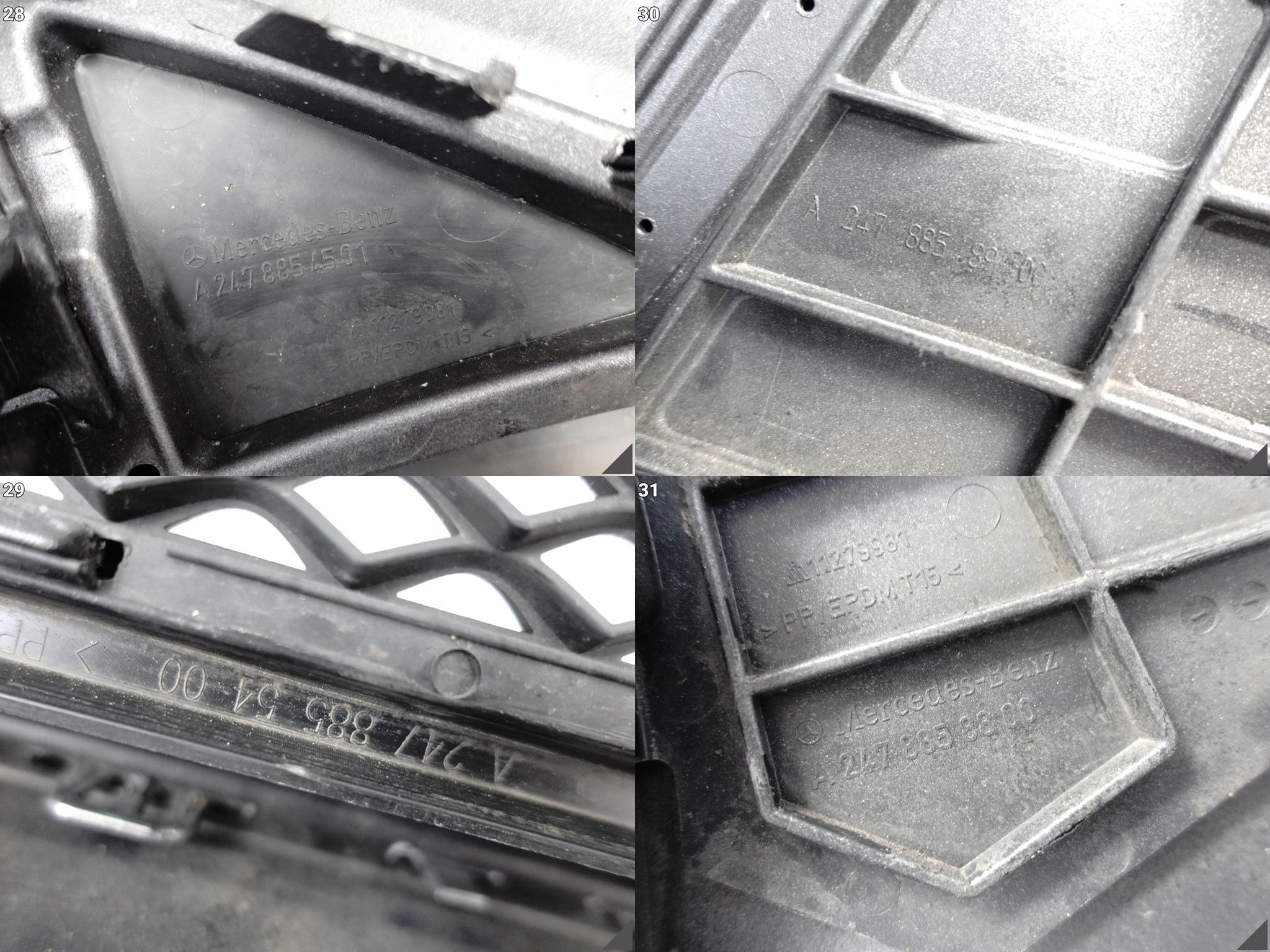 MERCEDES B-KLASA W247 19- ZWYKŁY ZDERZAK PRZÓD + GRILL + KRATKA + CHROM MERCEDES B-KLASA W247 19- ZWYKŁY ZDERZAK PRZÓD + GRILL + KRATKA + CHROM - obrazek 11