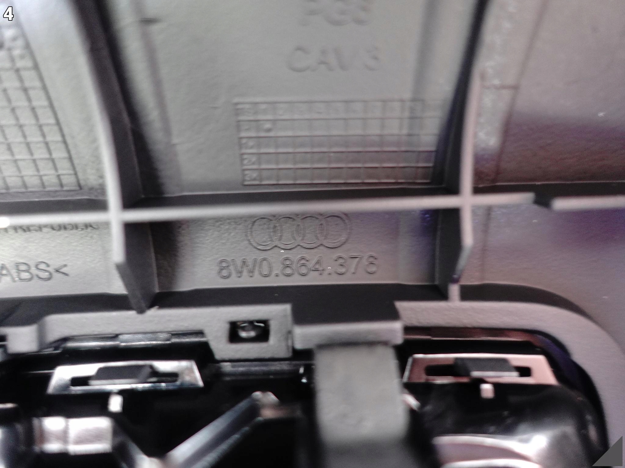 AUDI A5 S5 F5 8W6 A4 S4 8W0 B9 15- TYLNA OSŁONA KONSOLI NAWIEWY GNIAZDO 12V AUDI A5 S5 F5 8W6 A4 S4 8W0 B9 15- TYLNA OSŁONA KONSOLI NAWIEWY GNIAZDO 12V - obrazek 5