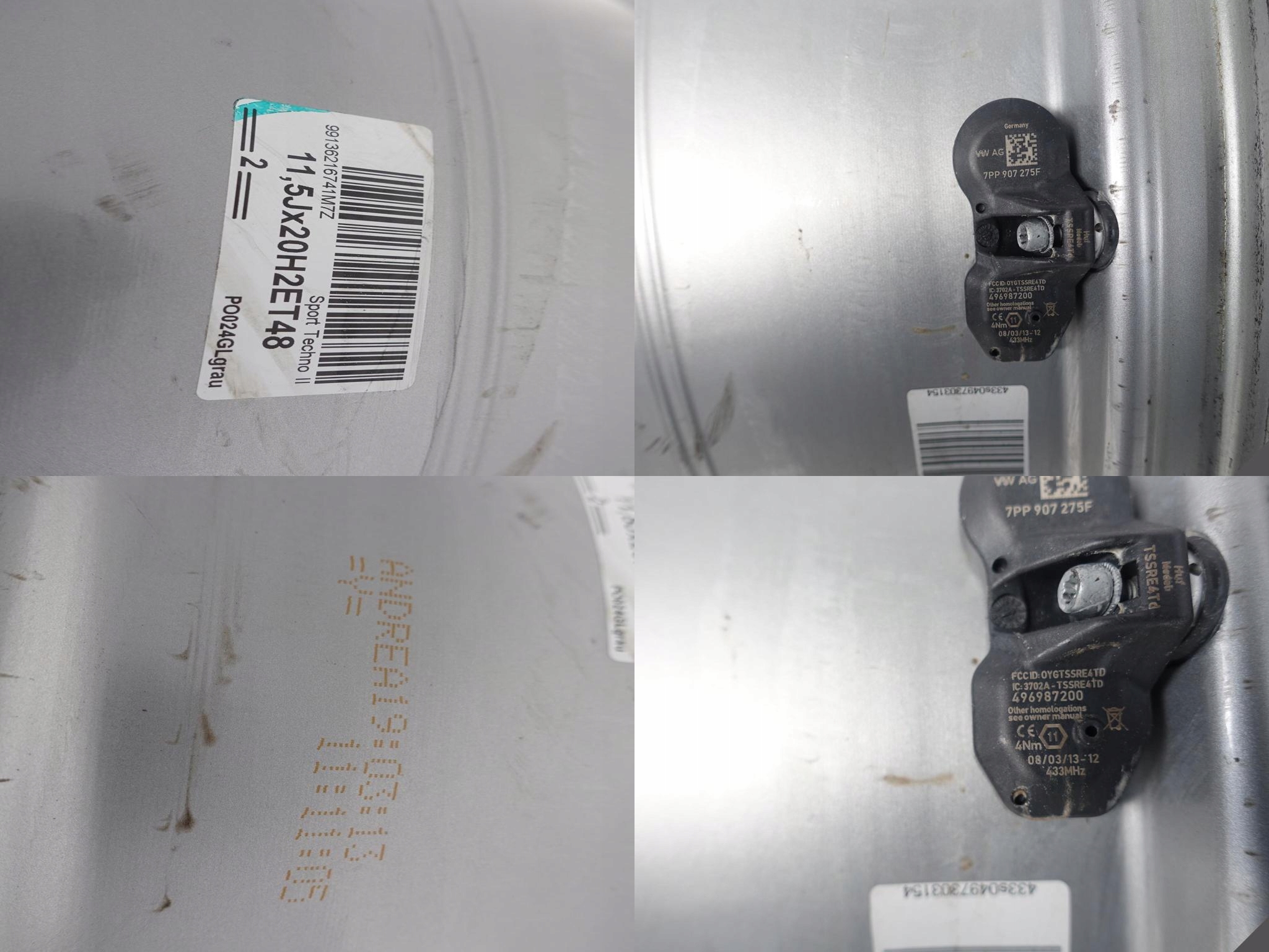PORSCHE 991 SPORT TECHNO II FELGA 11,5JX20 ET48 PORSCHE 991 SPORT TECHNO II FELGA 11,5JX20 ET48 - obrazek 11