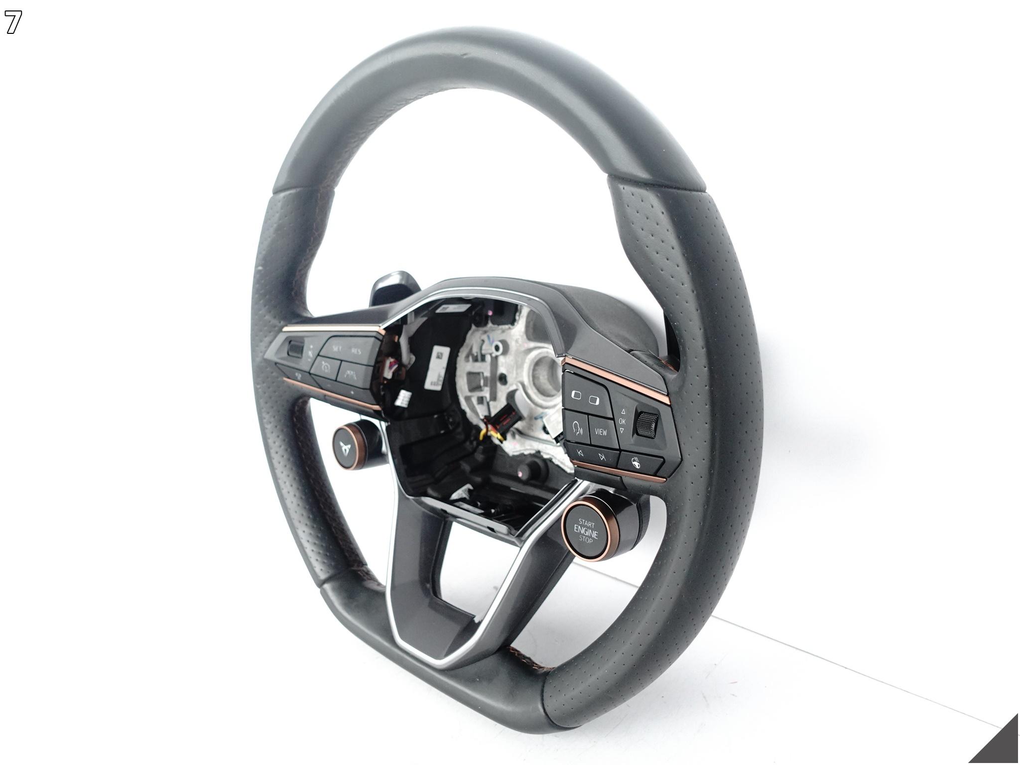 CUPRA LEON 5FA FORMENTOR 5FF KIEROWNICA WIELOFUNKCYJNA SKÓRA ŁOPATKI XEY CUPRA LEON 5FA FORMENTOR 5FF KIEROWNICA WIELOFUNKCYJNA SKÓRA ŁOPATKI XEY - obrazek 8