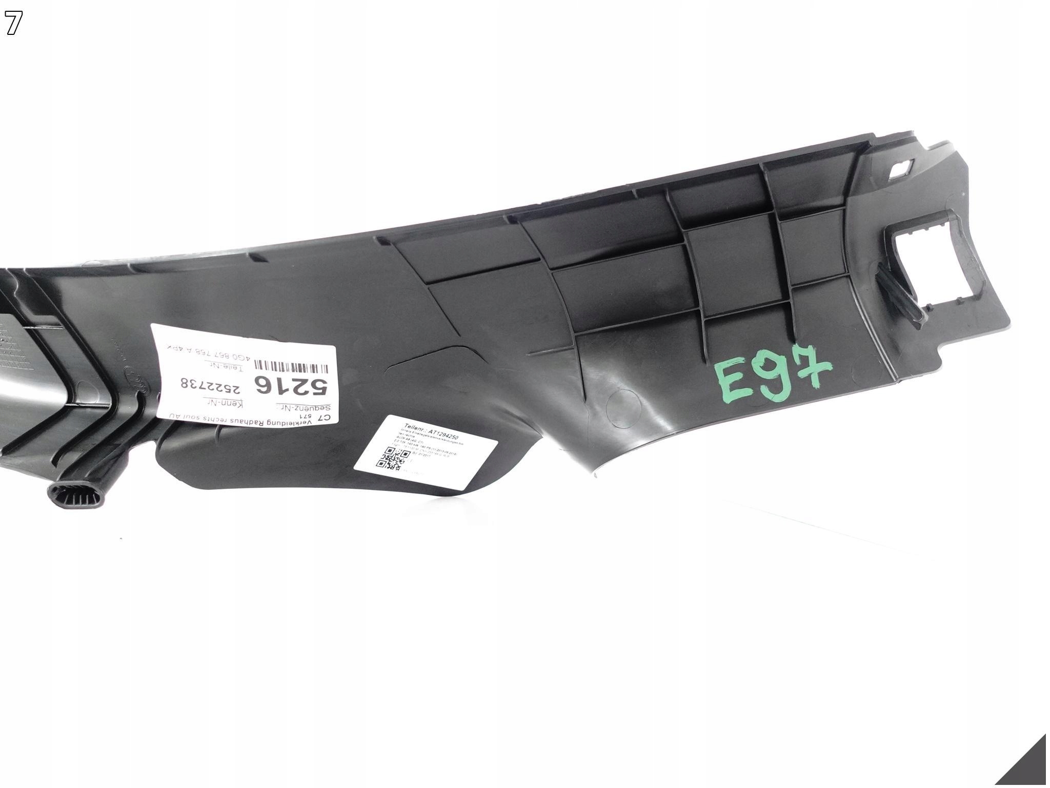AUDI A6 S6 C7 4G0 10-18 LIFT LISTWA OSŁONA POSZYCIE PRAWEGO PRÓGU TYŁ 4PK AUDI A6 S6 C7 4G0 10-18 LIFT LISTWA OSŁONA POSZYCIE PRAWEGO PRÓGU TYŁ 4PK - obrazek 8