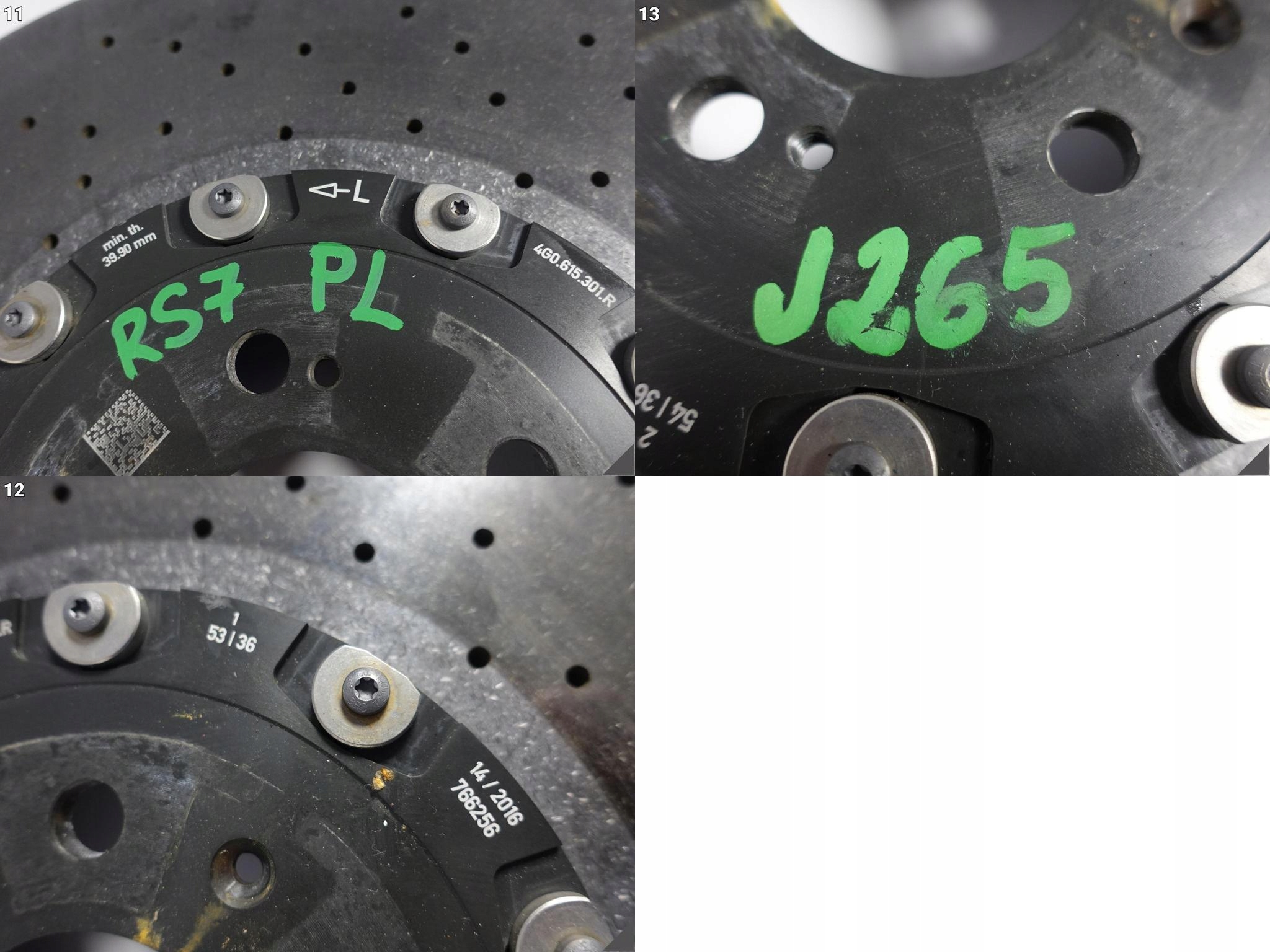 AUDI RS7 4G8 RS6 4G0 C7 TARCZA CERAMICZNA LEWA PRZÓD 420×40 DEMONTAŻ 340 KM AUDI RS7 4G8 RS6 4G0 C7 TARCZA CERAMICZNA LEWA PRZÓD 420x40 DEMONTAŻ 340 KM - obrazek 12