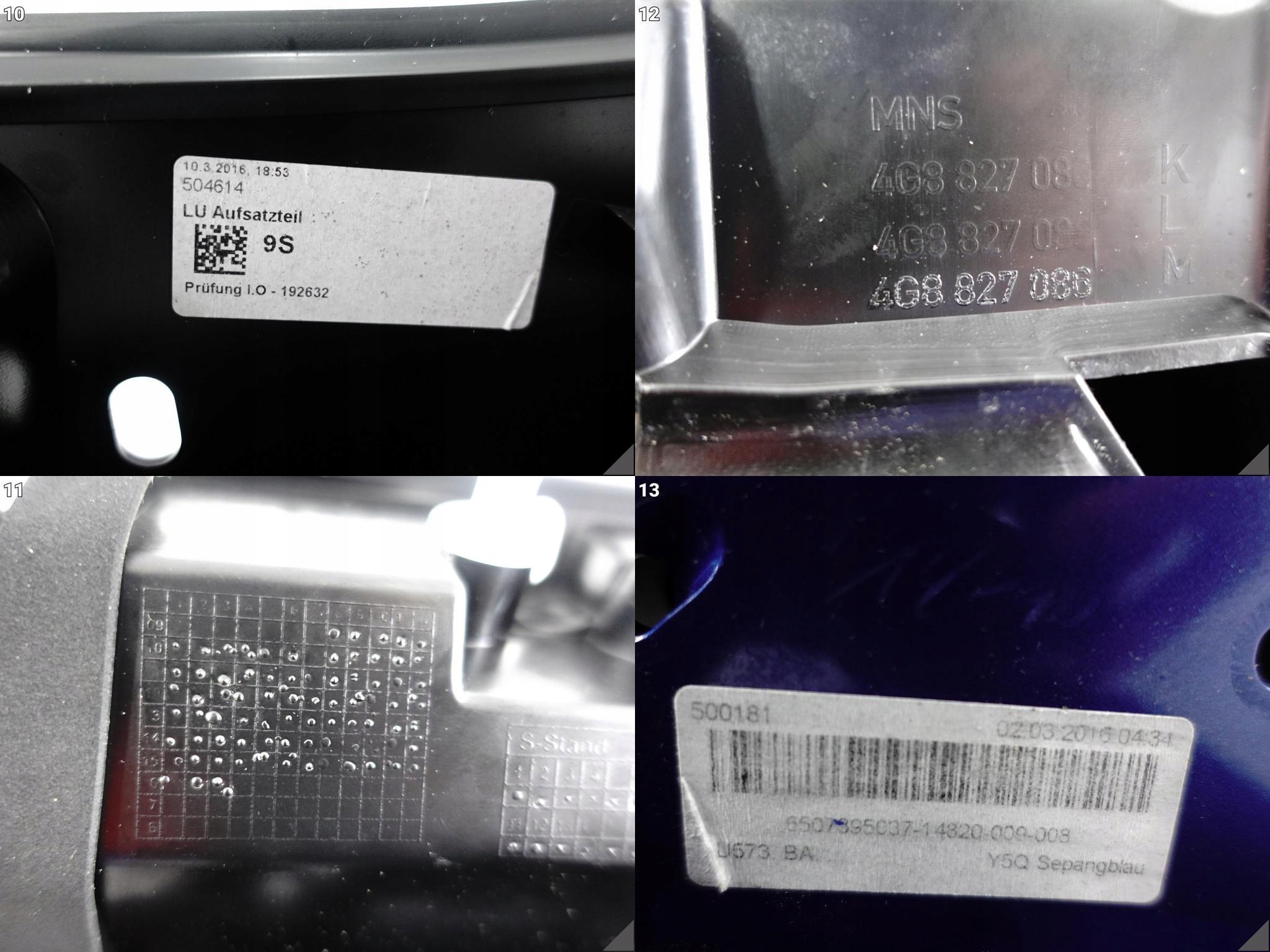 AUDI RS7 S7 A7 4G8 C7 10-18 LIFT BLENDA DOKŁADKA KLAPY TYŁ KOLOR S9R AUDI RS7 S7 A7 4G8 C7 10-18 LIFT BLENDA DOKŁADKA KLAPY TYŁ KOLOR S9R - obrazek 11