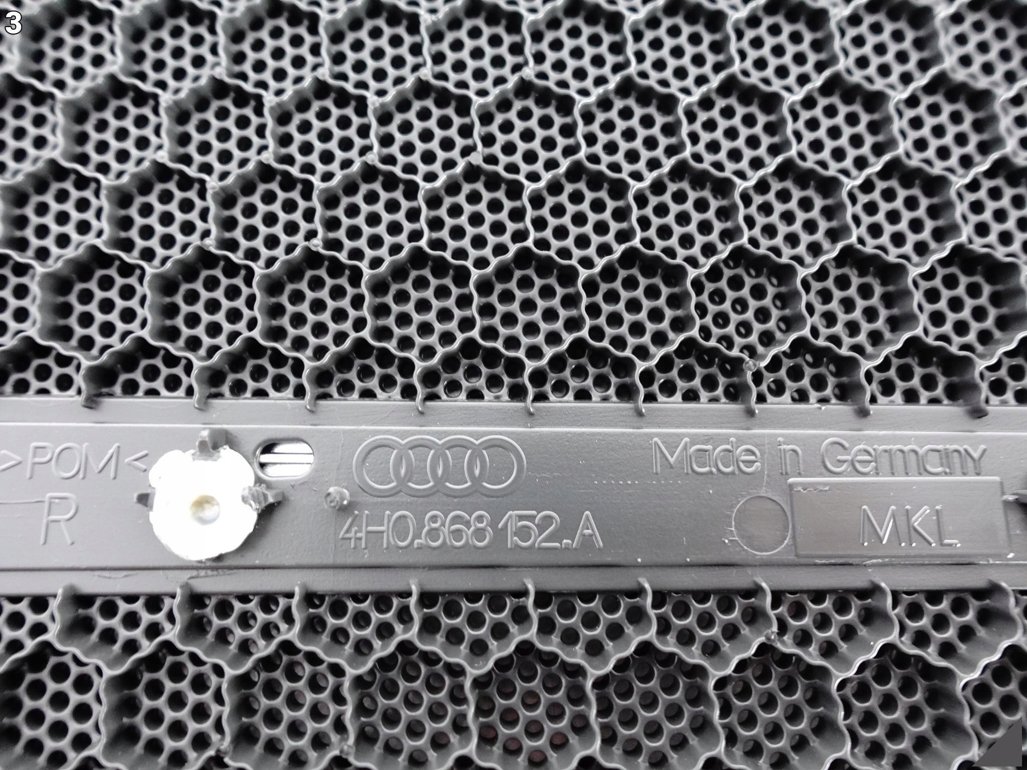 AUDI A8 S8 4H0 D4 13-17 LIFT OSŁONA KRATKA GŁOŚNIKA DRZWI PRAWE PRZÓD BOSE AUDI A8 S8 4H0 D4 13-17 LIFT OSŁONA KRATKA GŁOŚNIKA DRZWI PRAWE PRZÓD BOSE - obrazek 4