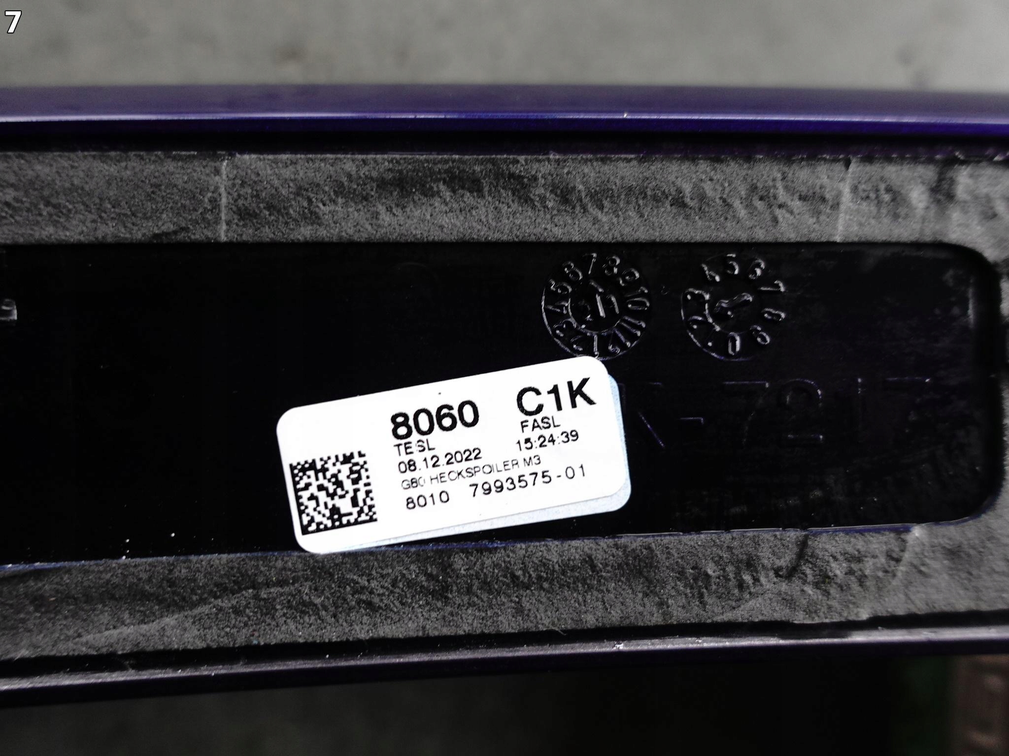 BMW M3 G80 21- SPOILER LOTKA LISTWA KLAPA BAGAŻNIKA C1K MARINA BAY BLAU BMW M3 G80 21- SPOILER LOTKA LISTWA KLAPA BAGAŻNIKA C1K MARINA BAY BLAU - obrazek 8