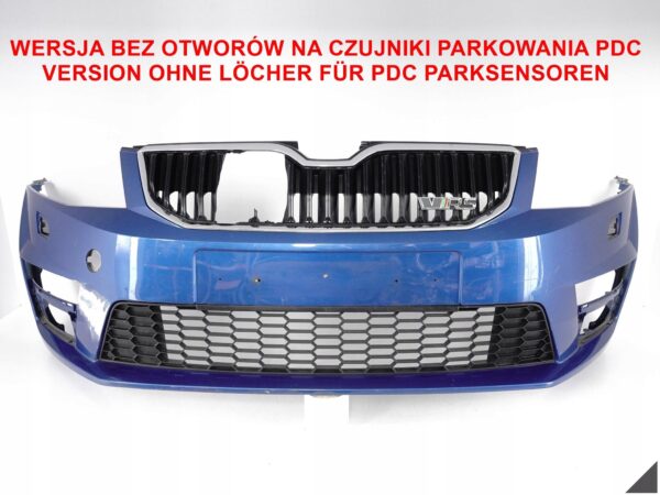 SKODA OCTAVIA 3 III RS VRS 5E0 12-16 ZDERZAK + KRATKA + CHROM PRZÓD SKODA OCTAVIA 3 III RS VRS 5E0 12-16 ZDERZAK + KRATKA + CHROM PRZÓD