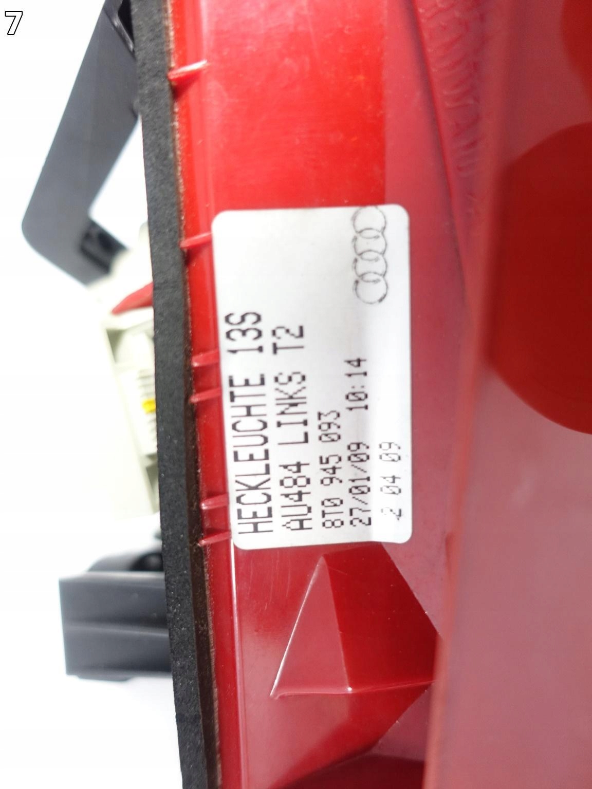 AUDI A5 S5 RS5 8T0 07-11 LAMPA W KLAPE BAGAŻNIKA LEWA TYŁ ZWYKŁA 8T0945093 AUDI A5 S5 RS5 8T0 07-11 LAMPA W KLAPE BAGAŻNIKA LEWA TYŁ ZWYKŁA 8T0945093 - obrazek 8