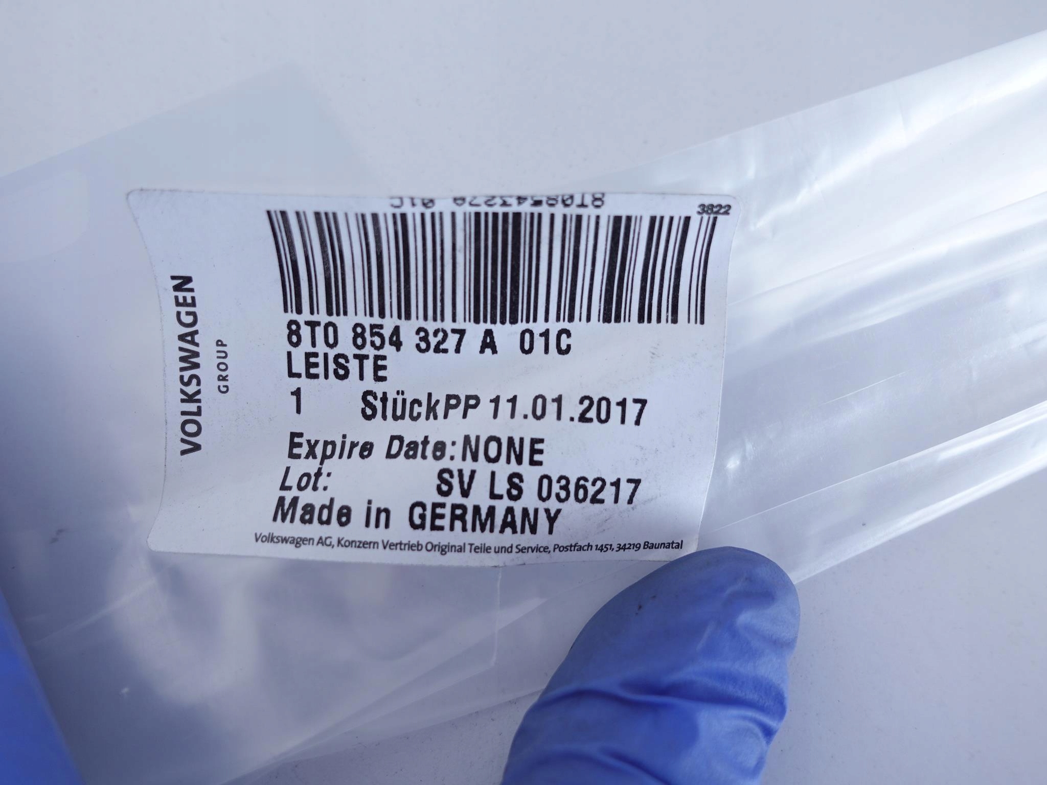 AUDI A5 RS5 8T0 07-16 LISTWA SZYBY LEWA PRZÓD AUDI A5 RS5 8T0 07-16 LISTWA SZYBY LEWA PRZÓD - obrazek 4