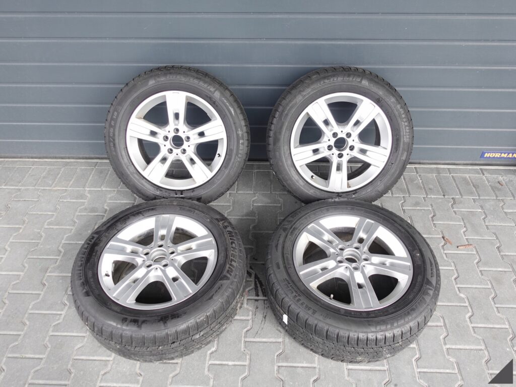 MERCEDES ML W164 8JX18 ET60 MICHELIN 255/55 KOMPLET FELGI+OPONY 6-7MM M+S MERCEDES ML W164 8JX18 ET60 MICHELIN 255/55 KOMPLET FELGI+OPONY 6-7MM M+S