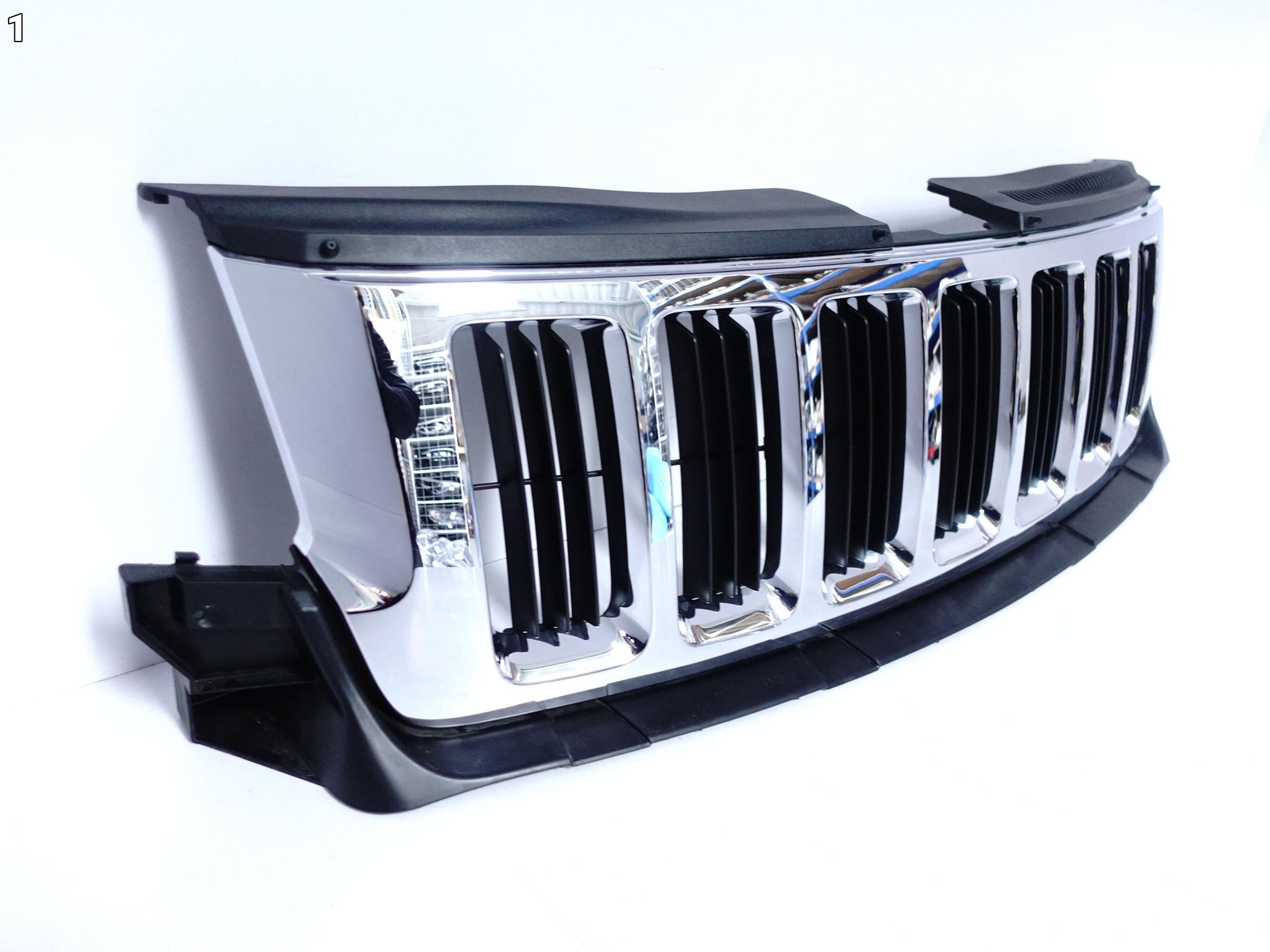 JEEP GRAND CHEROKEE IV 4 WK2 10-13 GRILL ATRAPA CHROM W ZDERZAK PRZÓD JEEP GRAND CHEROKEE IV 4 WK2 10-13 GRILL ATRAPA CHROM W ZDERZAK PRZÓD - obrazek 2