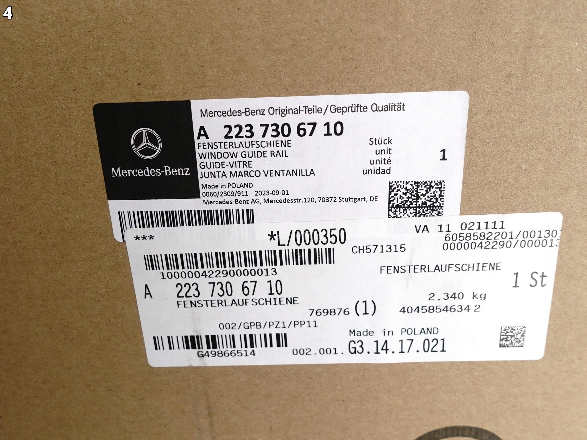 MERCEDES S-KLASA W223 20- USZCZELKA DRZWI LEWYCH TYŁ + SZYBA CIEMNA MERCEDES S-KLASA W223 20- USZCZELKA DRZWI LEWYCH TYŁ + SZYBA CIEMNA - obrazek 5