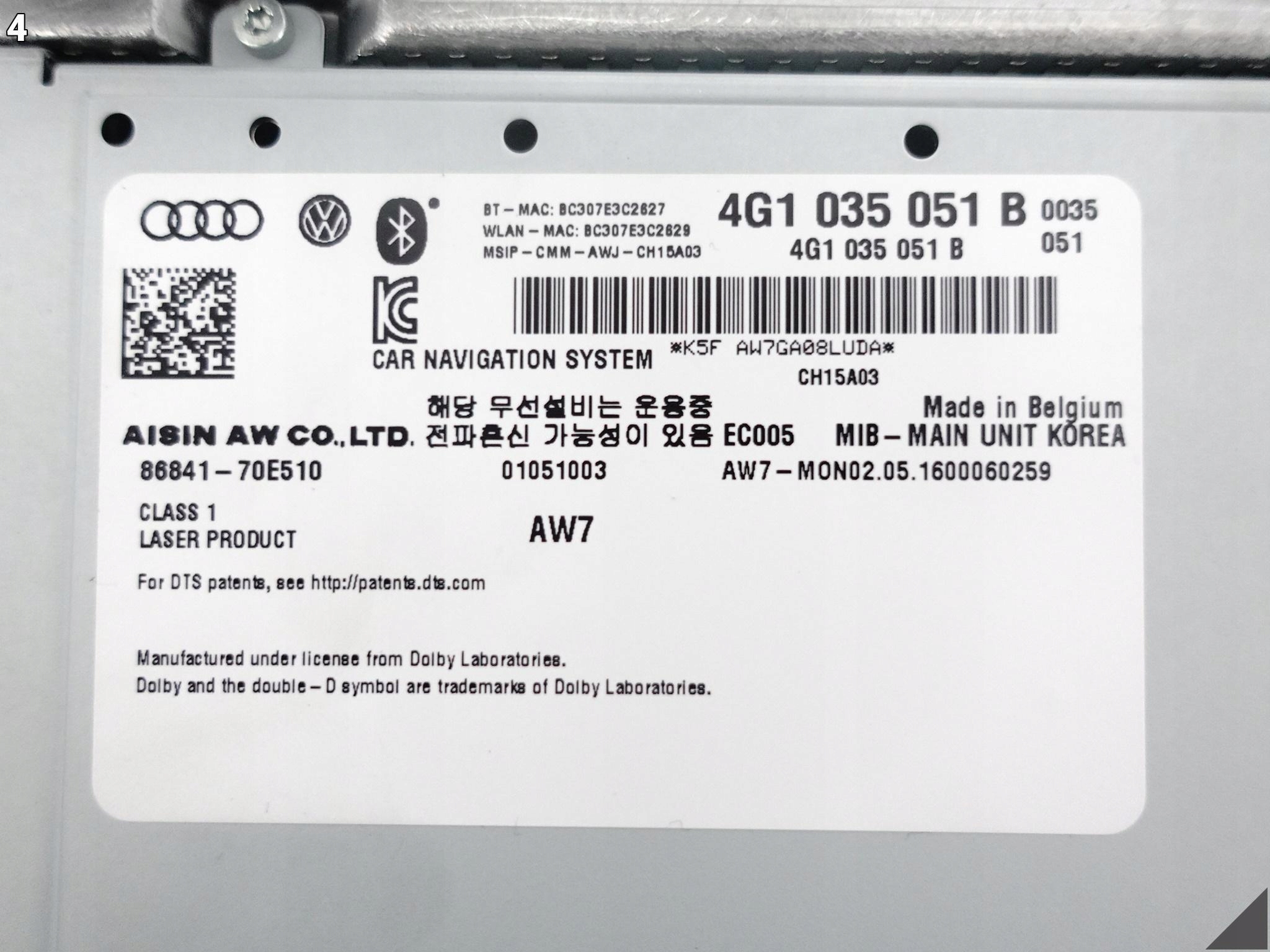 AUDI RS7 S7 A7 4G8 RS6 S6 A6 4G0 14-18 NAWIGACJA CZYTNIK SD MIB-MAIN UNIT AUDI RS7 S7 A7 4G8 RS6 S6 A6 4G0 14-18 NAWIGACJA CZYTNIK SD MIB-MAIN UNIT - obrazek 5