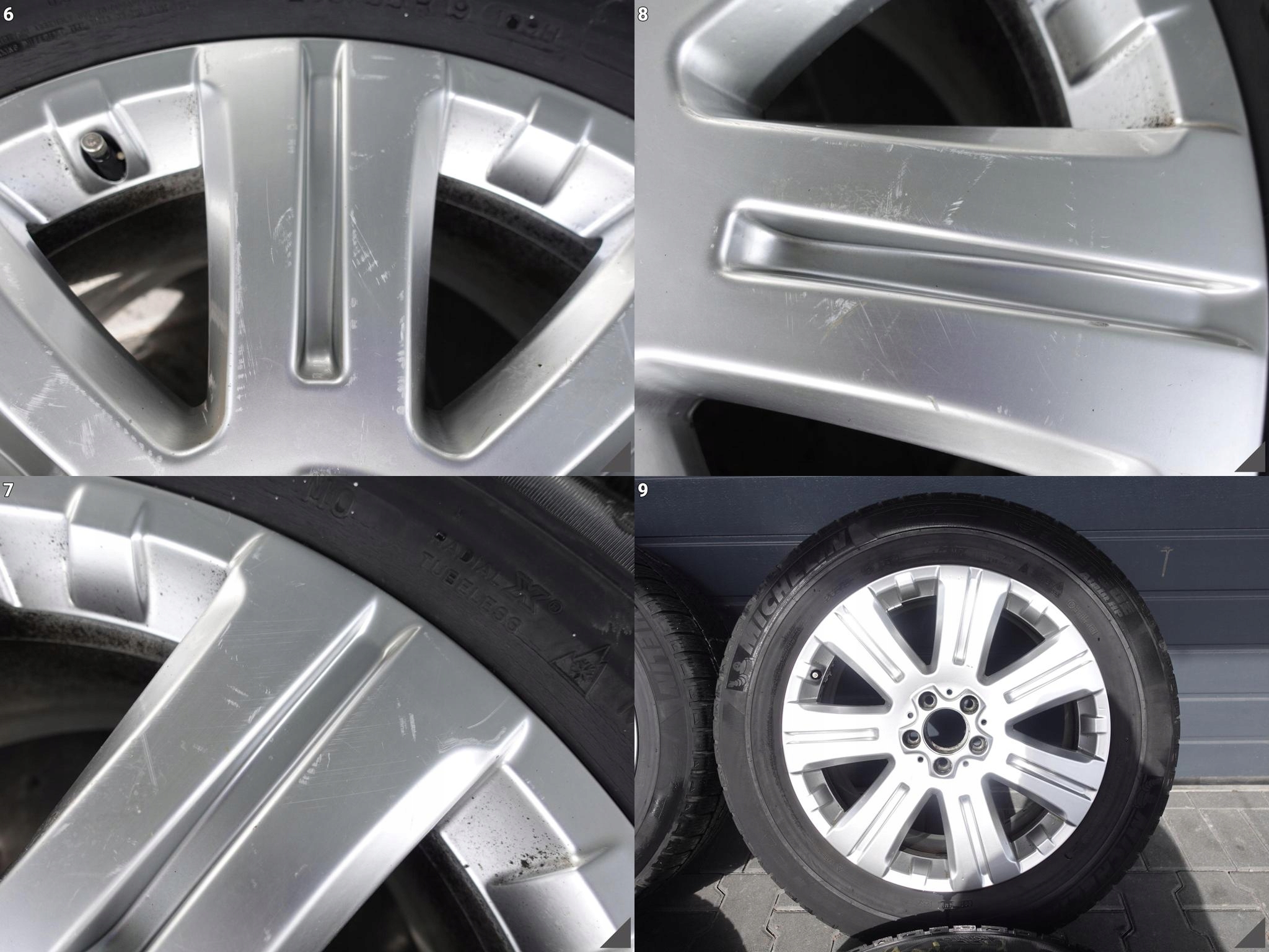 MERCEDES GL X164 ML W164 8,5JX19 ET56 MICHELIN 265/55 FELGI+OPONY 5MM ZIMA MERCEDES GL X164 ML W164 8,5JX19 ET56 MICHELIN 265/55 FELGI+OPONY 5MM ZIMA - obrazek 7