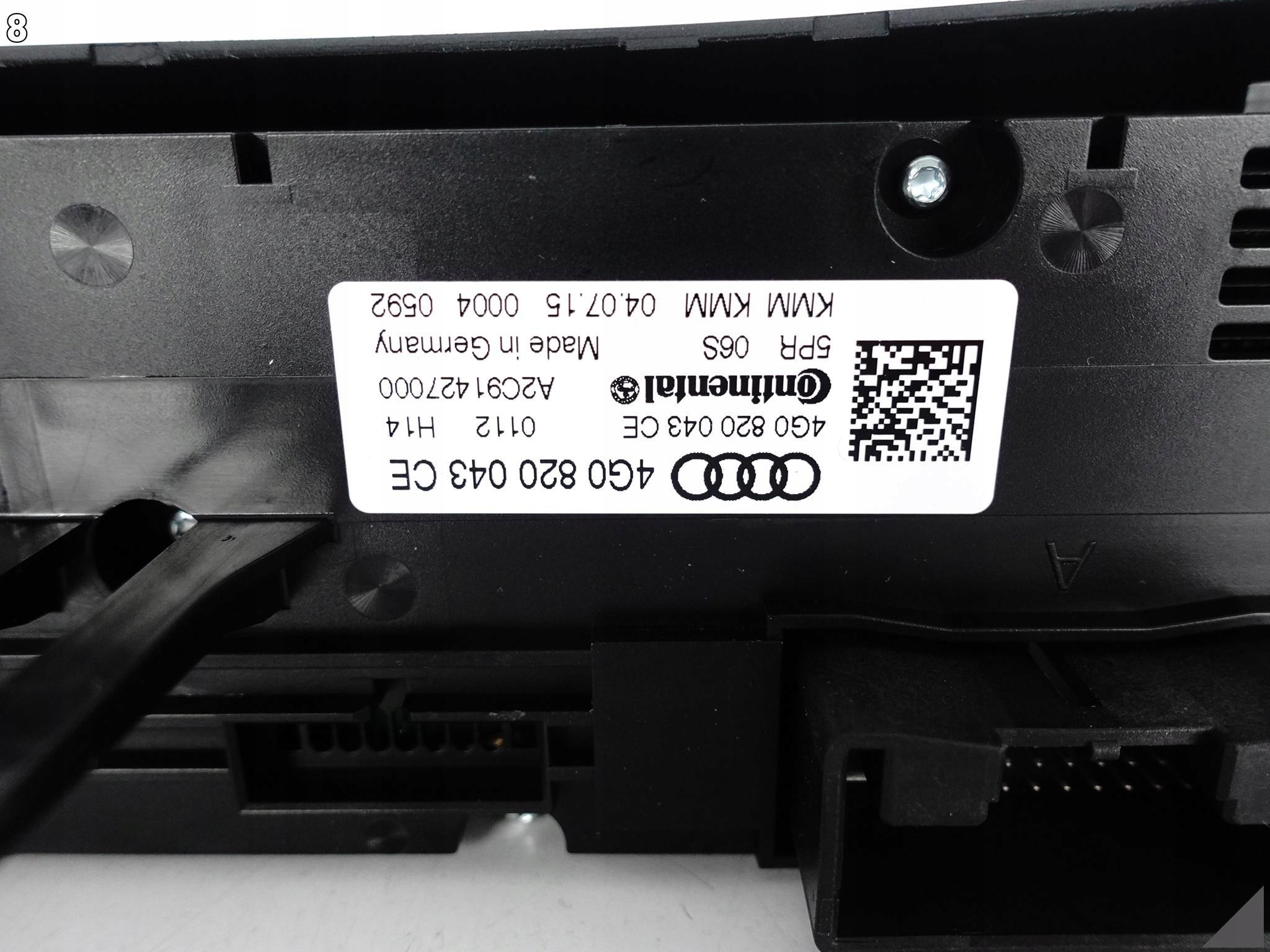 AUDI A6 S6 4G0 A7 S7 4G0 C7 LIFT 14-18 PANEL KLIMATYZACJI 4G0820043CE AUDI A6 S6 4G0 A7 S7 4G0 C7 LIFT 14-18 PANEL KLIMATYZACJI 4G0820043CE - obrazek 9