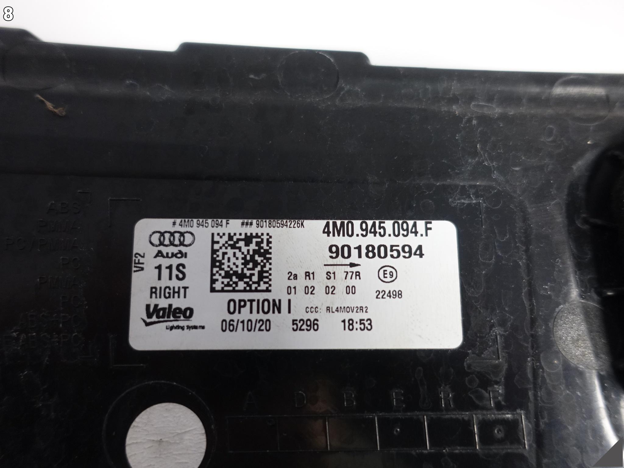 AUDI Q7 SQ7 II 4M0 LIFT 19-24 LAMPA LED PRAWA TYŁ EUROPA LISTWA USZKODZONA AUDI Q7 SQ7 II 4M0 LIFT 19-24 LAMPA LED PRAWA TYŁ EUROPA LISTWA USZKODZONA - obrazek 9