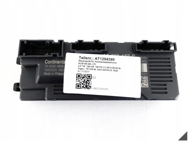 AUDI A6 4G5 C7 LIFT 14-18 MODUŁ STEROWANIA KLAPY BAGAŻNIKA LIMUZYNA SEDAN AUDI A6 4G5 C7 LIFT 14-18 MODUŁ STEROWANIA KLAPY BAGAŻNIKA LIMUZYNA SEDAN