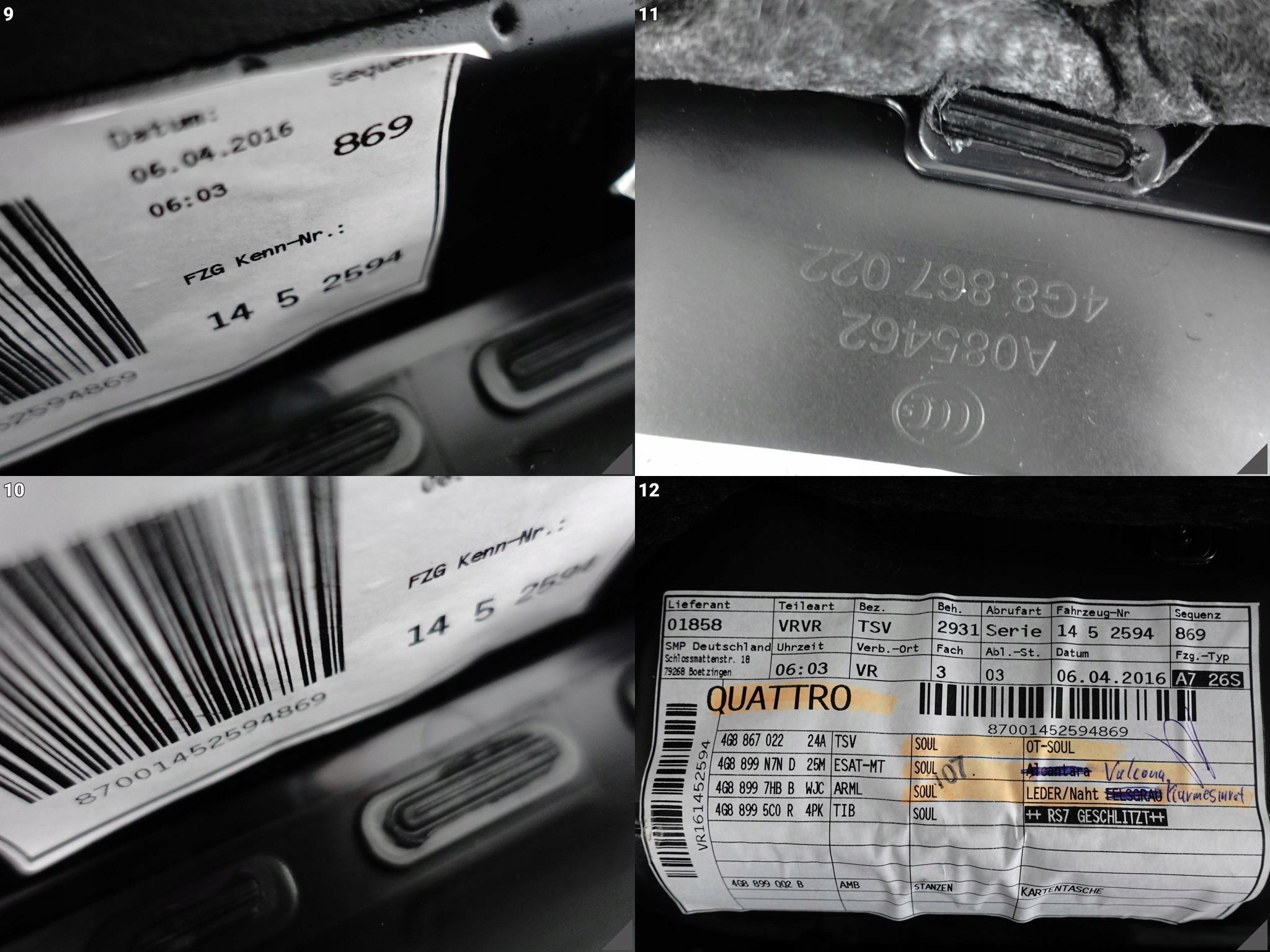 AUDI RS7 S7 A7 4G8 C7 14-18 TAPICERKA BOCZEK DRZWI PRAWA PRZÓD EXCLUSIVE AUDI RS7 S7 A7 4G8 C7 14-18 TAPICERKA BOCZEK DRZWI PRAWA PRZÓD EXCLUSIVE - obrazek 10