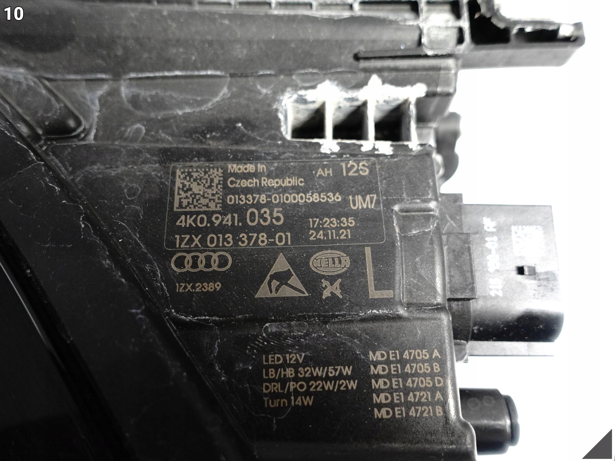 AUDI A6 S6 C8 4K0 18- LAMPA MATRIX FULL LED LEWA PRZÓD EUROPA *035* USZKODZ AUDI A6 S6 C8 4K0 18- LAMPA MATRIX FULL LED LEWA PRZÓD EUROPA *035* USZKODZ - obrazek 11