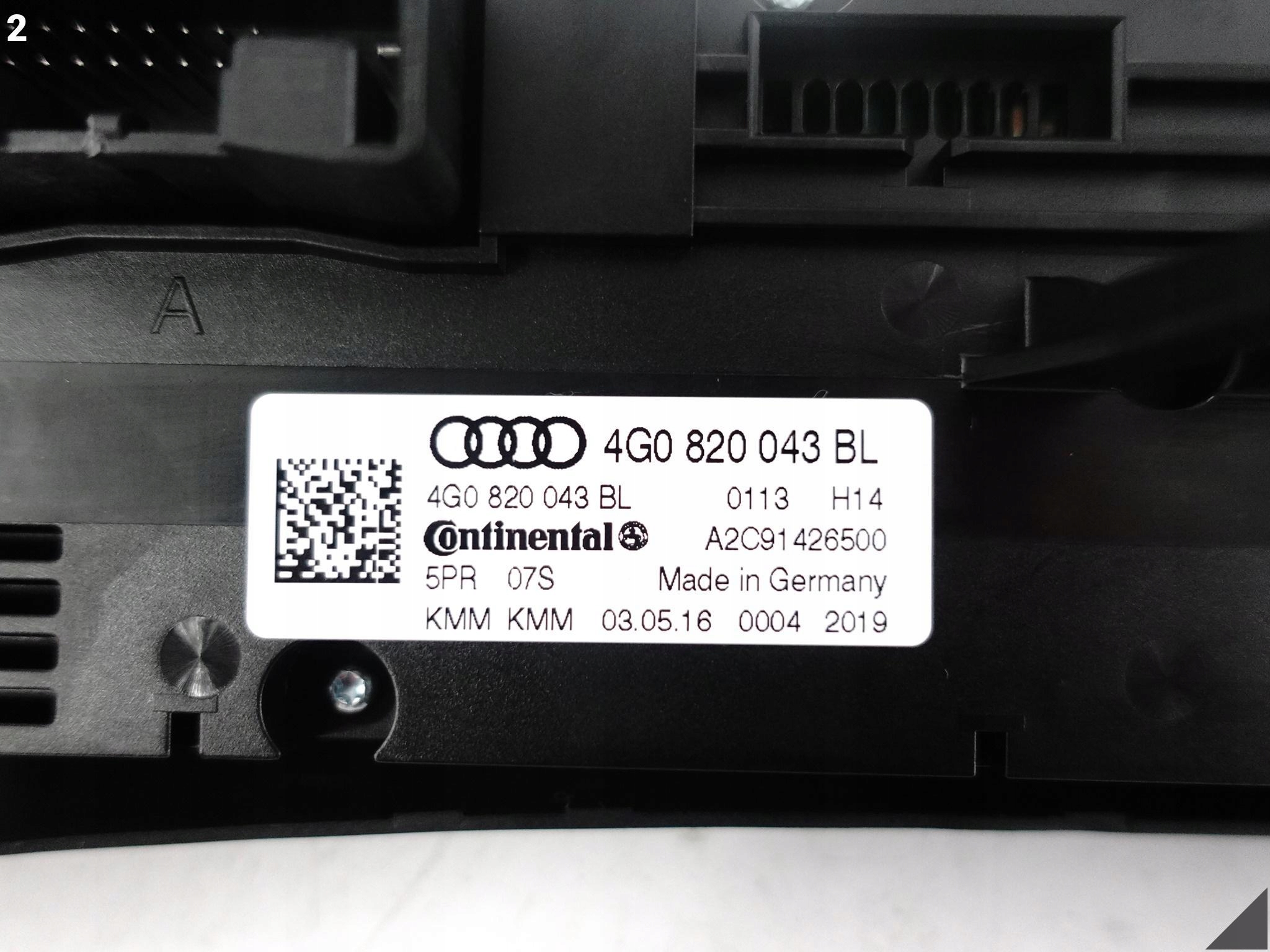 AUDI RS7 S7 A7 4G8 RS6 S6 A6 4G0 C7 14-18 PANEL KLIMATYZACJI 4G0820043BL AUDI RS7 S7 A7 4G8 RS6 S6 A6 4G0 C7 14-18 PANEL KLIMATYZACJI 4G0820043BL - obrazek 3