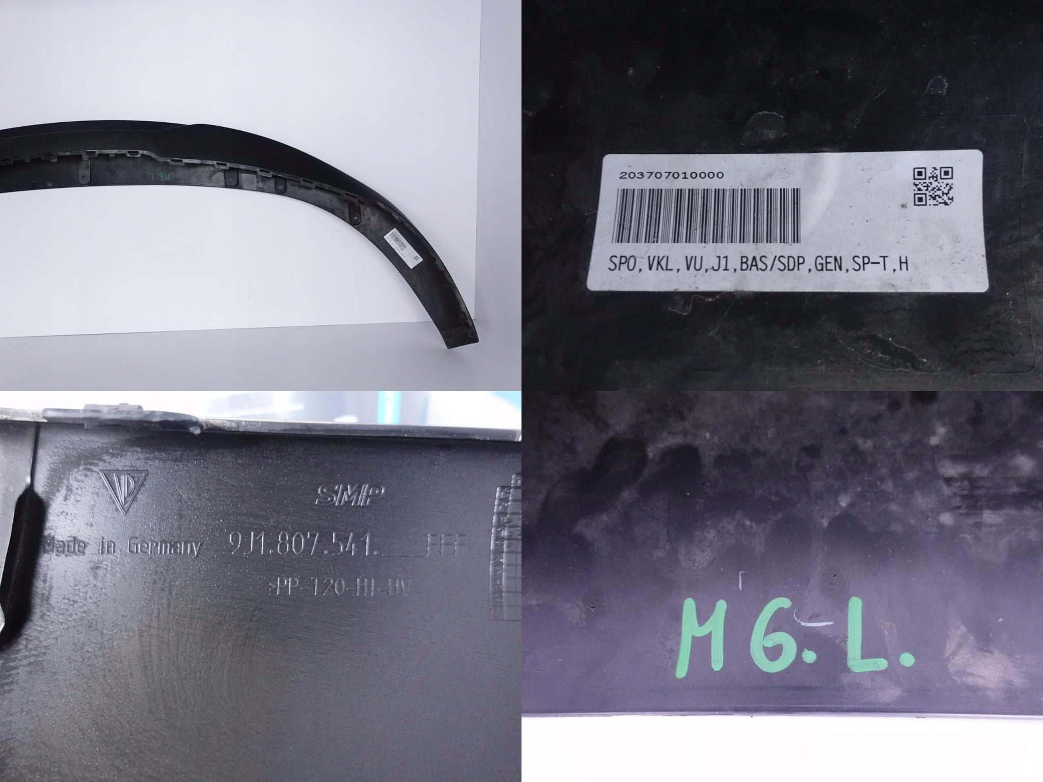 PORSCHE TAYCAN 9J1 19- SPOILER W ZDERZAK PRZÓD PORSCHE TAYCAN 9J1 19- SPOILER W ZDERZAK PRZÓD - obrazek 12