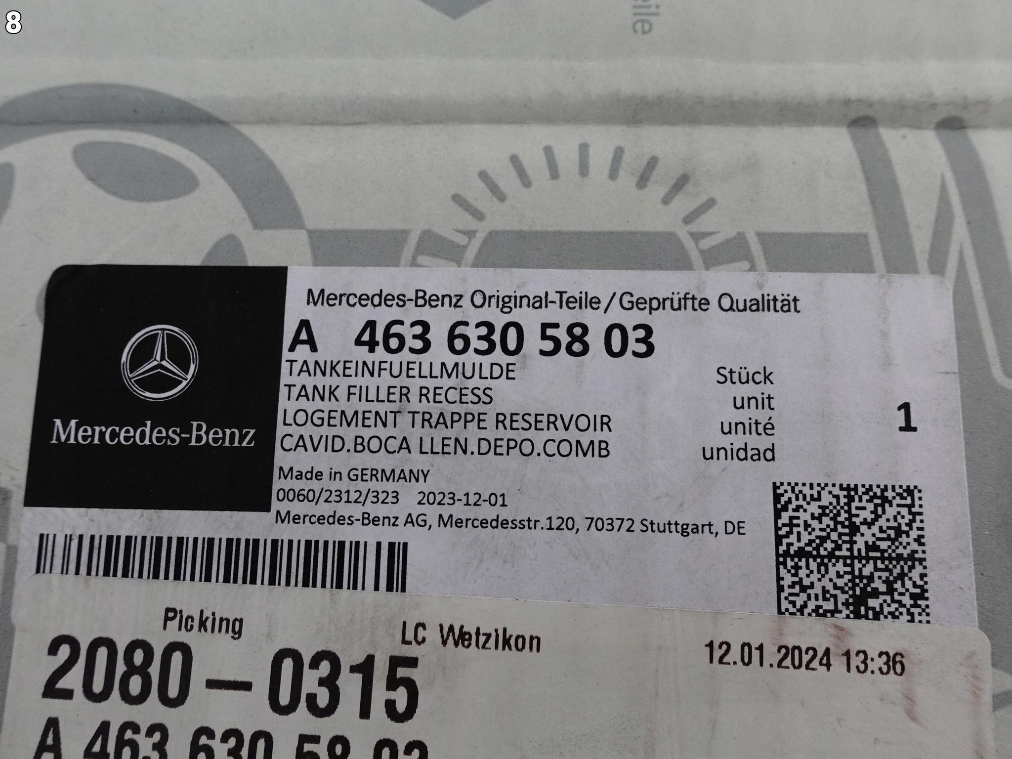 MERCEDES G-KLASA W463 63 G63 AMG III 18- WLEW KORYTKO KLAPKA WLEWU PALIWA MERCEDES G-KLASA W463 63 G63 AMG III 18- WLEW KORYTKO KLAPKA WLEWU PALIWA - obrazek 9