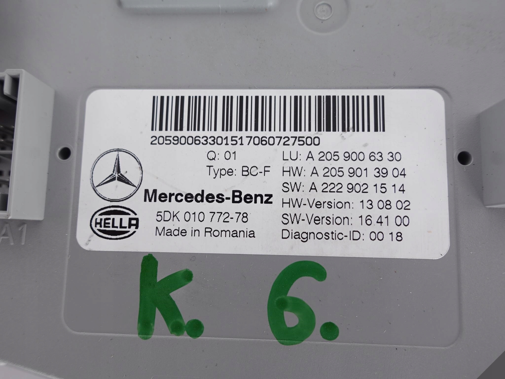MERCEDES GLC X253 C-KLASA W205 SAM MODUŁ STEROWNIK MERCEDES GLC X253 C-KLASA W205 SAM MODUŁ STEROWNIK - obrazek 3