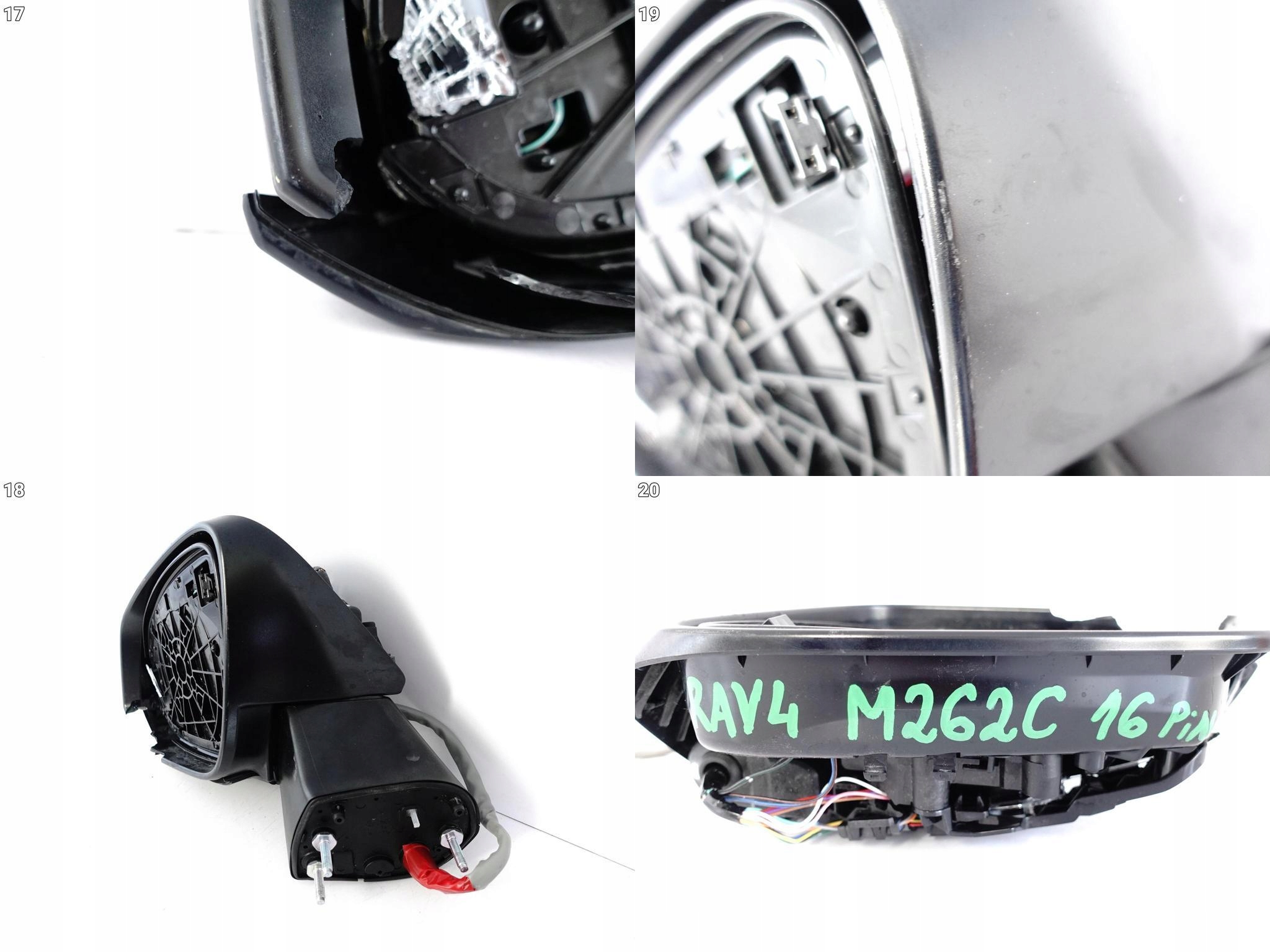 TOYOTA RAV4 V 5 19- LUSTERKO LEWE KAMERA 16PIN EU USZKODZONE TOYOTA RAV4 V 5 19- LUSTERKO LEWE KAMERA 16PIN EU USZKODZONE - obrazek 12