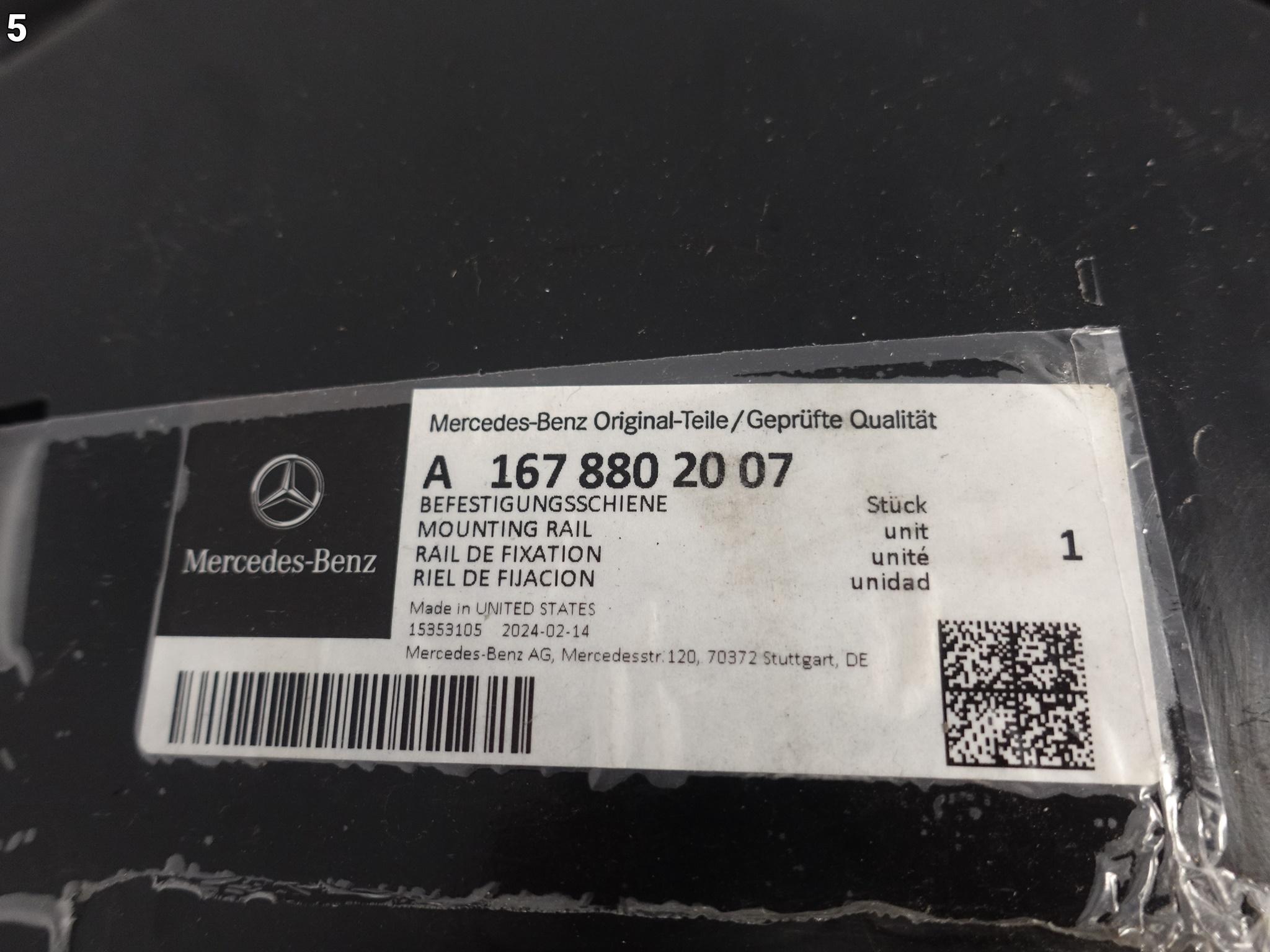 MERCEDES GLE V167 W167 63 AMG 19- ŚLIZG MOCOWANIE W ZDERZAK PRAWY TYŁ MERCEDES GLE V167 W167 63 AMG 19- ŚLIZG MOCOWANIE W ZDERZAK PRAWY TYŁ - obrazek 6