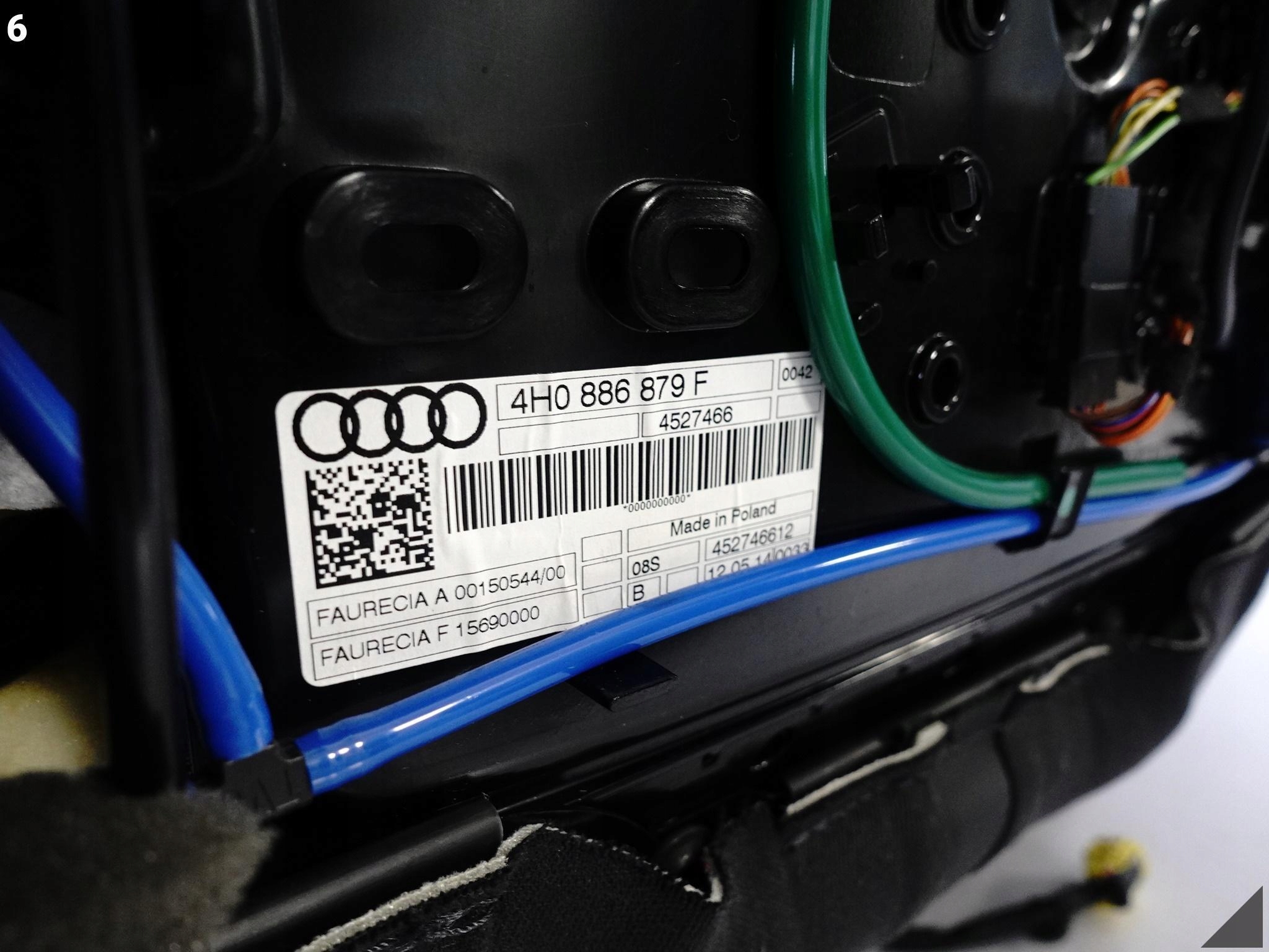 AUDI A8 S8 4H0 D4 LIFT 13-17 FOTEL PRAWY TYŁ SKÓRA WENTYLOWANY LONG *110KM* AUDI A8 S8 4H0 D4 LIFT 13-17 FOTEL PRAWY TYŁ SKÓRA WENTYLOWANY LONG *110KM* - obrazek 7