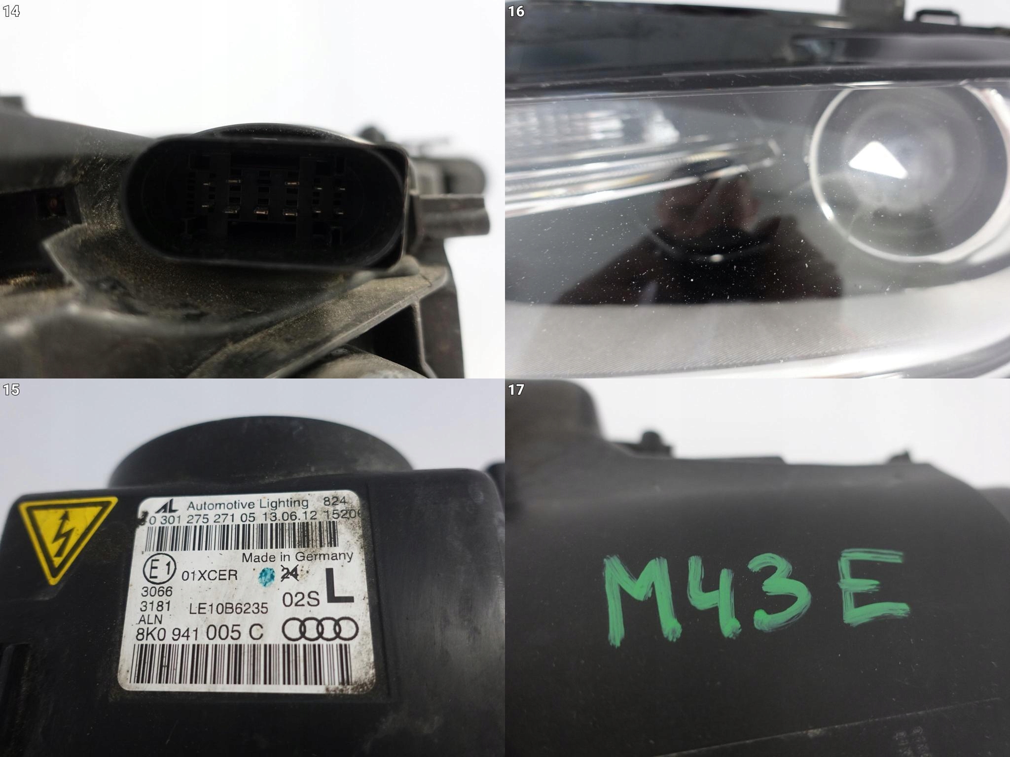 AUDI A4 S4 RS4 8K0 B8 LIFT 11-14 LAMPA XENON + LED NIESKRĘTNA LEWA EU AUDI A4 S4 RS4 8K0 B8 LIFT 11-14 LAMPA XENON + LED NIESKRĘTNA LEWA EU - obrazek 12