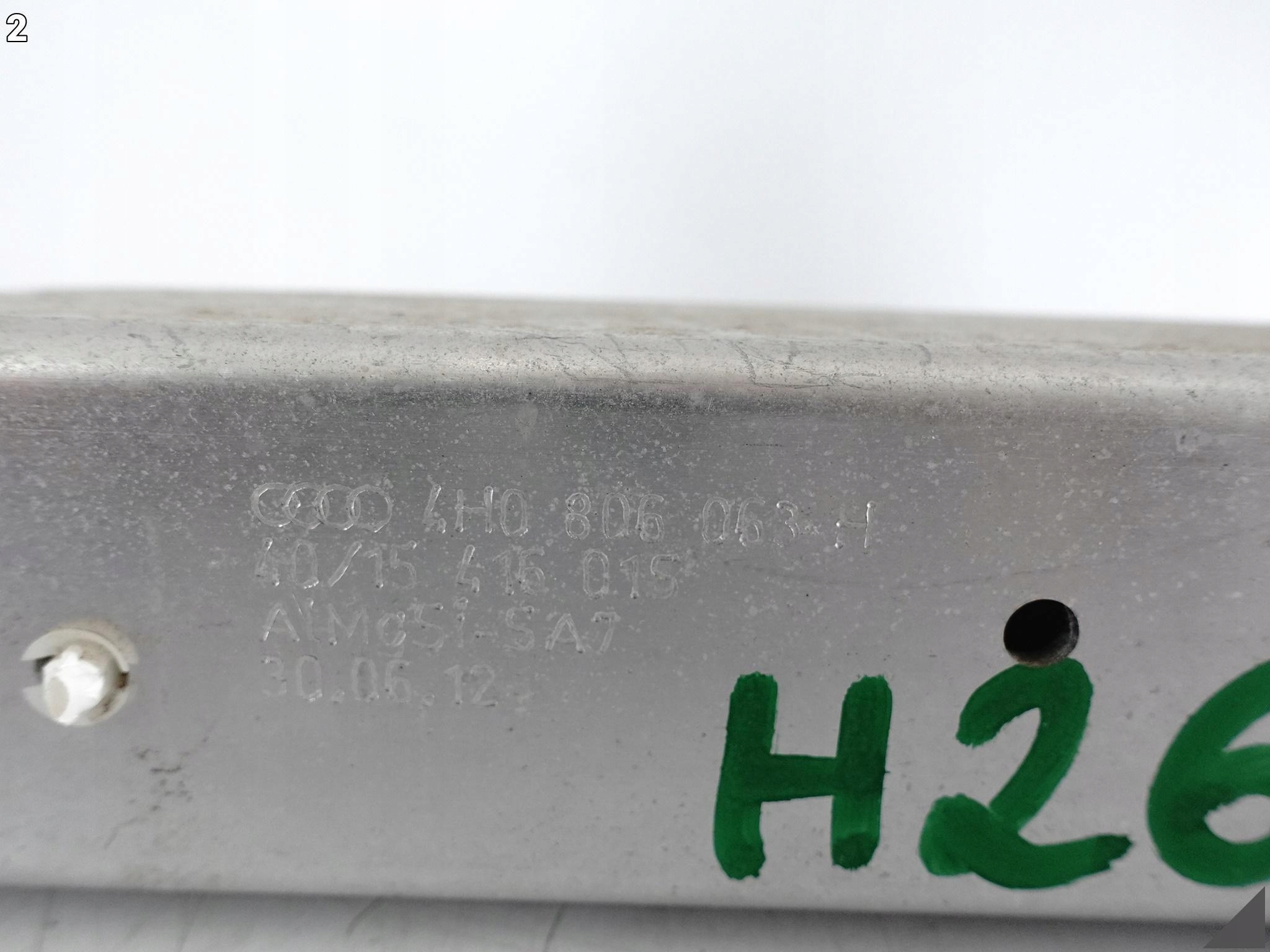 AUDI A8 S8 4H0 D4 LIFT 09-17 PODŁUŻNICA STREFA ZGNIOTU LEWA PRZÓD 74 KM AUDI A8 S8 4H0 D4 LIFT 09-17 PODŁUŻNICA STREFA ZGNIOTU LEWA PRZÓD 74 KM - obrazek 3