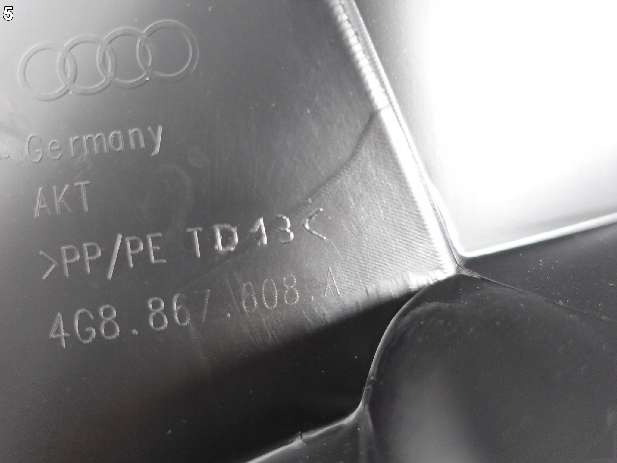 AUDI A7 4G8 C7 LIFT 10-18 OSŁONA TAPICERKA BOCZEK POKRYWY KLAPY PRAWA TYŁ AUDI A7 4G8 C7 LIFT 10-18 OSŁONA TAPICERKA BOCZEK POKRYWY KLAPY PRAWA TYŁ - obrazek 6