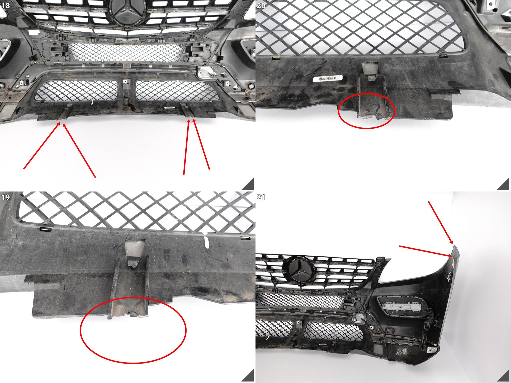MERCEDES ML W166 ZWYKŁY/BASIS 11-15 ZDERZAK GRILL LED 6XPDC/BEZ SPRYSKÓW MERCEDES ML W166 ZWYKŁY/BASIS 11-15 ZDERZAK GRILL LED 6XPDC/BEZ SPRYSKÓW - obrazek 10