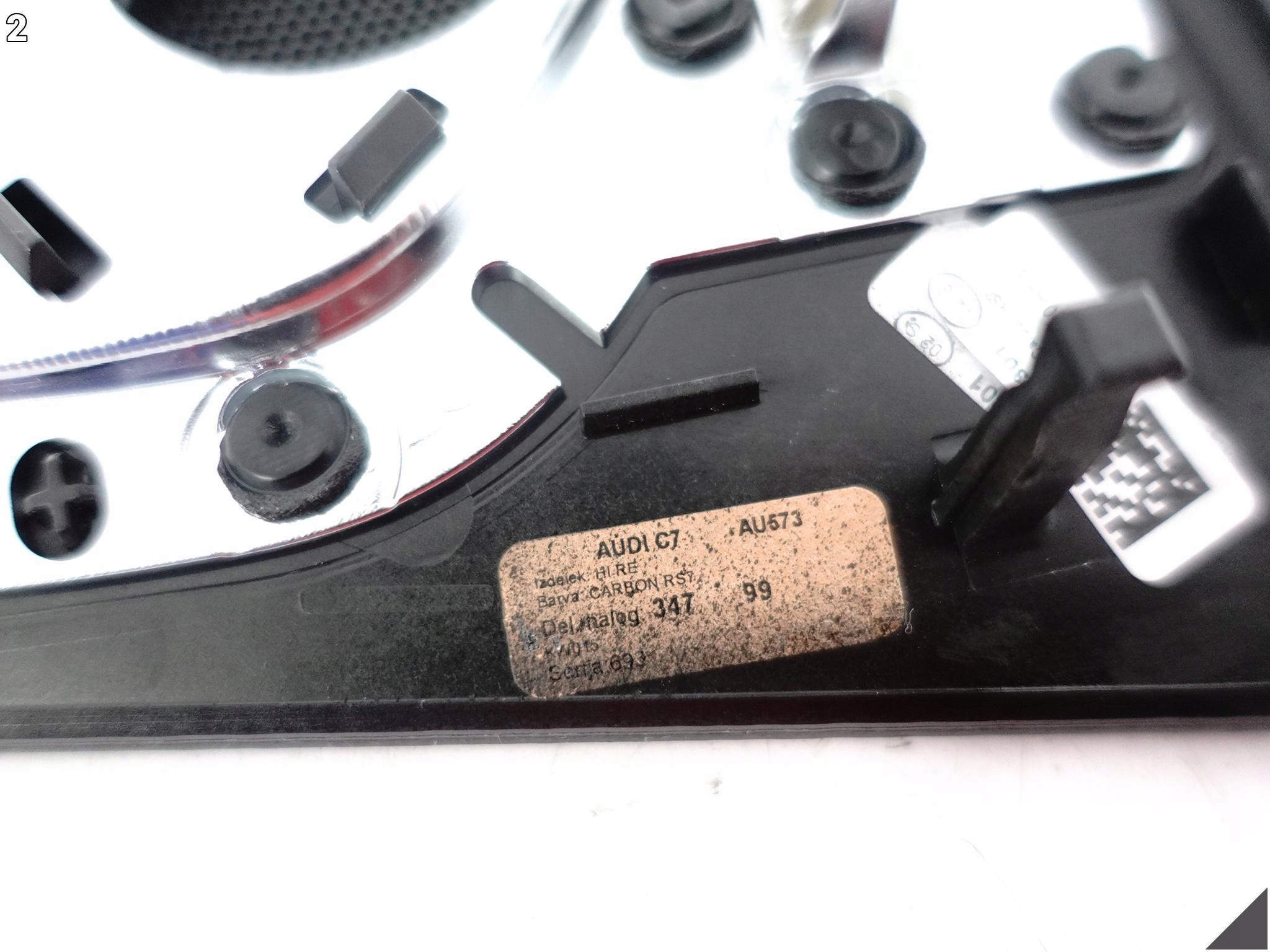 AUDI RS7 S7 A7 4G8 C7 10-18 OSŁONA DEKOR DRZWI PRAWA TYŁ CARBON CHROM 6T3 AUDI RS7 S7 A7 4G8 C7 10-18 OSŁONA DEKOR DRZWI PRAWA TYŁ CARBON CHROM 6T3 - obrazek 3
