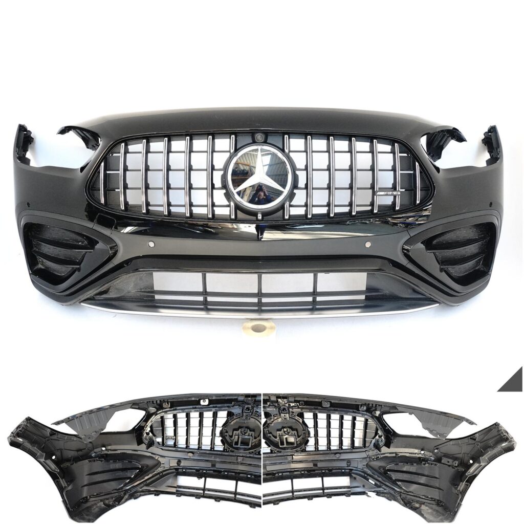 MERCEDES GLA 35 H247 AMG LIFT MOPF 23- ZDERZAK PRZÓD + GRILL KRATKI ŚLIZGI