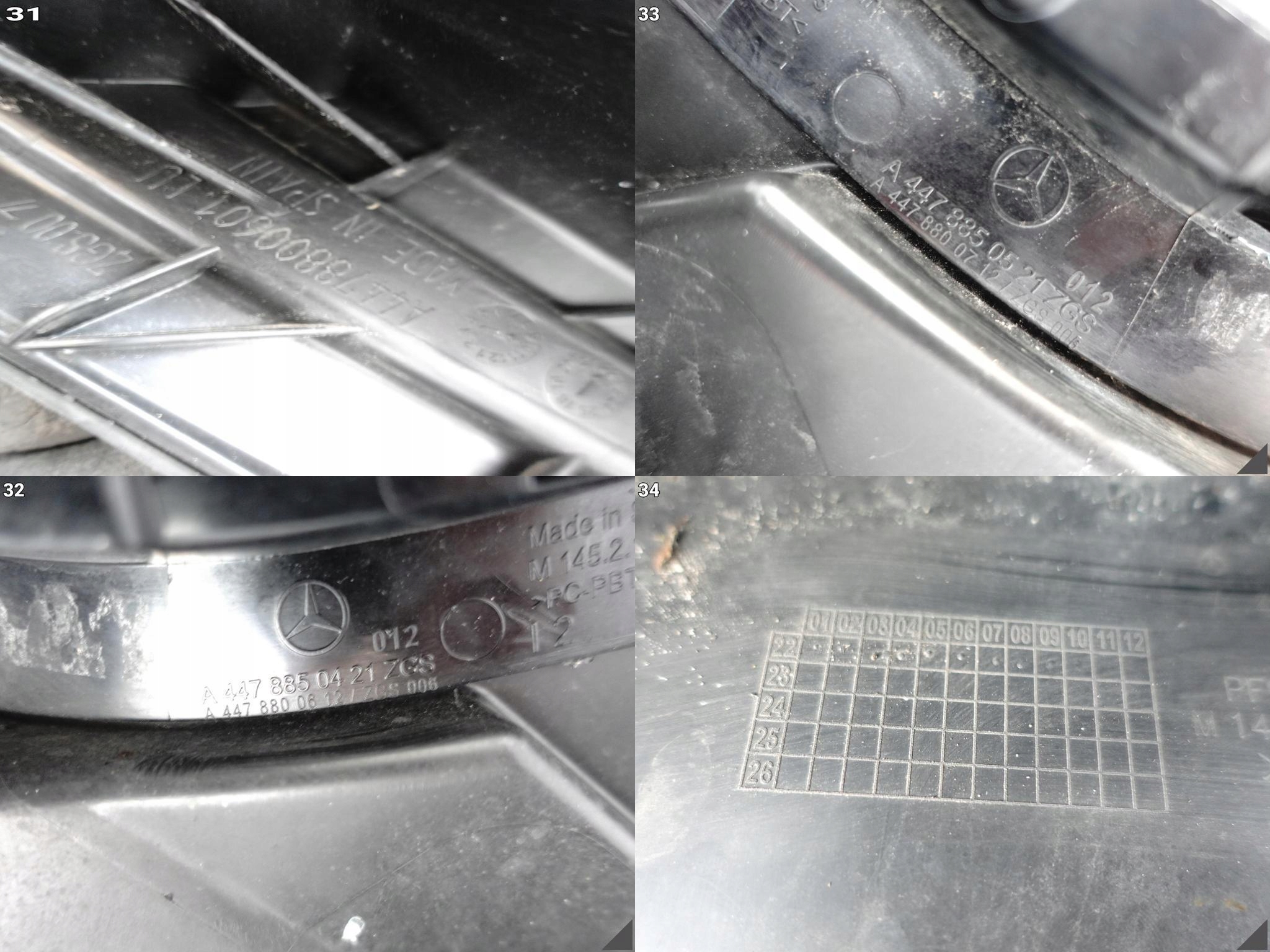 MERCEDES VITO VS20 W447 LIFT / MOPF 19- ZDERZAK + ŚLIZGI PRZÓD (BEZ PDC) MERCEDES VITO VS20 W447 LIFT / MOPF 19- ZDERZAK + ŚLIZGI PRZÓD (BEZ PDC) - obrazek 11