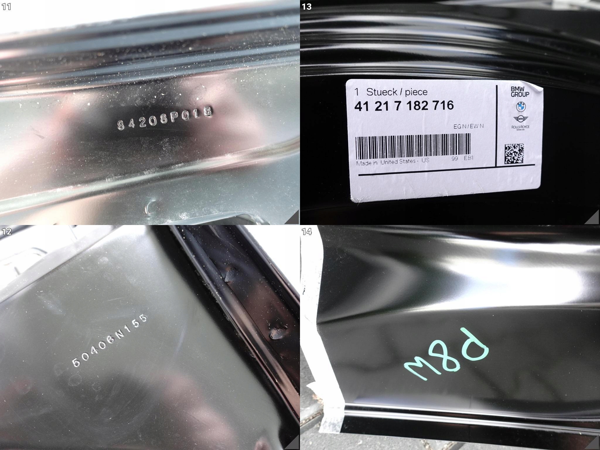 BMW X6 E71 E72 07-13 (PRZED / PO LIFTINGU) BŁOTNIK PANEL POSZYCIE PRAWE TYŁ BMW X6 E71 E72 07-13 (PRZED / PO LIFTINGU) BŁOTNIK PANEL POSZYCIE PRAWE TYŁ - obrazek 12
