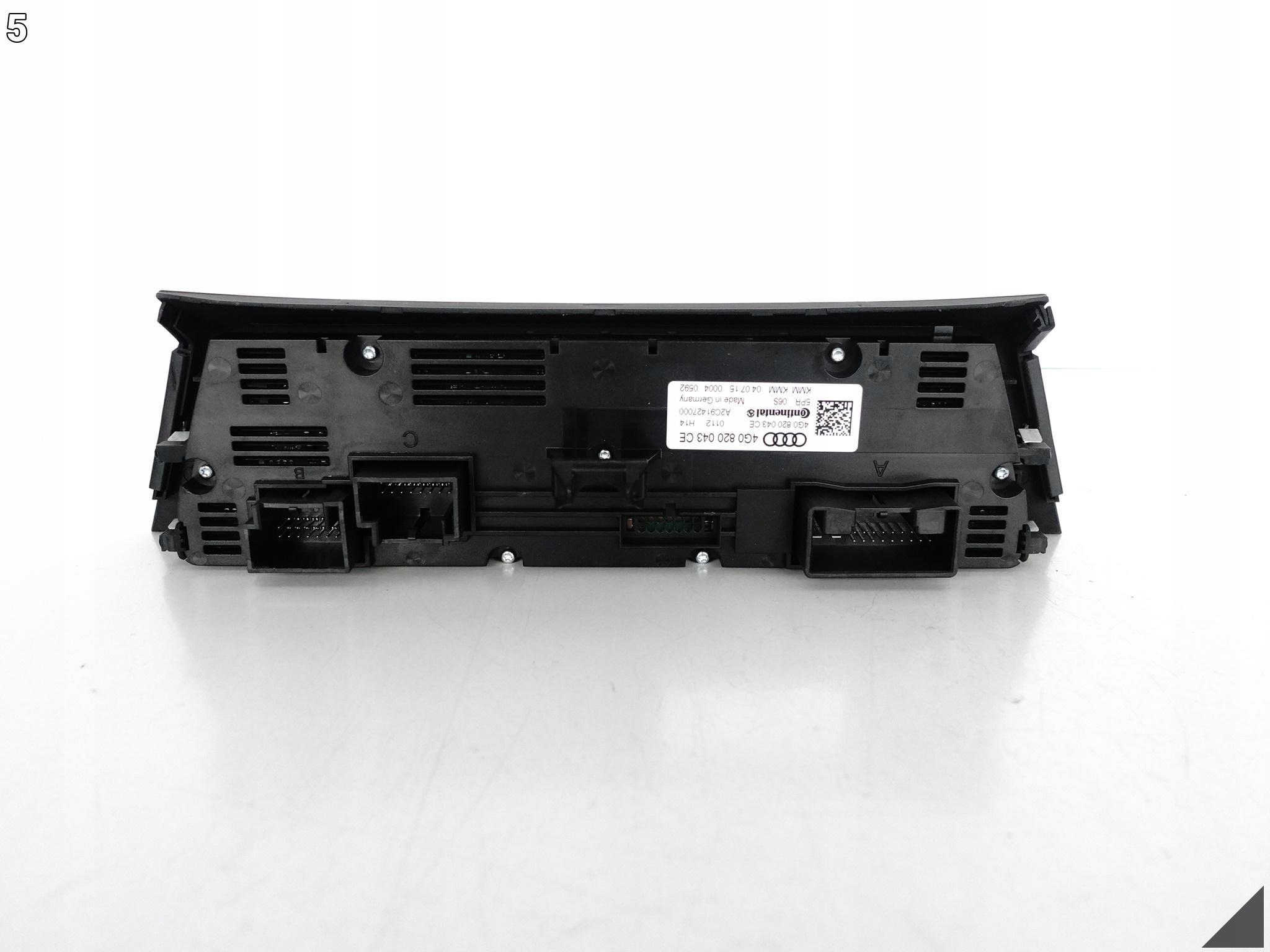 AUDI A6 S6 4G0 A7 S7 4G0 C7 LIFT 14-18 PANEL KLIMATYZACJI 4G0820043CE AUDI A6 S6 4G0 A7 S7 4G0 C7 LIFT 14-18 PANEL KLIMATYZACJI 4G0820043CE - obrazek 6