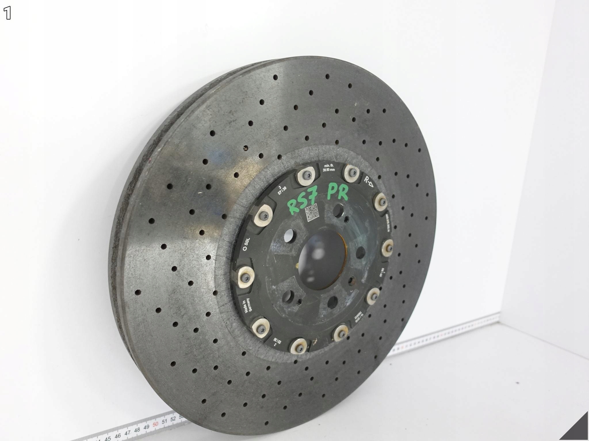 AUDI RS7 4G8 RS6 4G0 C7 TARCZA CERAMICZNA PRAWA PRZÓD 420×40 DEMONTAŻ 340KM AUDI RS7 4G8 RS6 4G0 C7 TARCZA CERAMICZNA PRAWA PRZÓD 420x40 DEMONTAŻ 340KM - obrazek 2