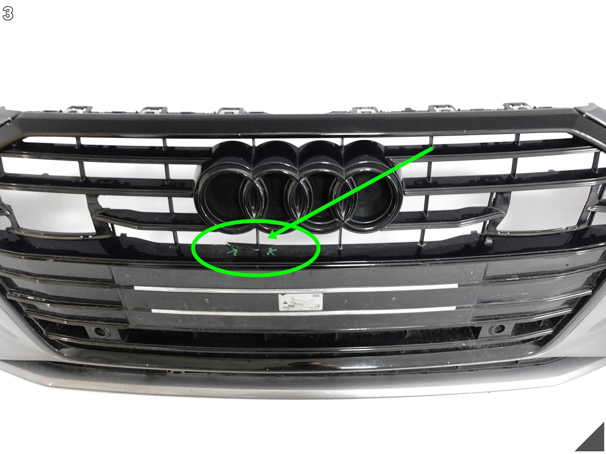 AUDI A6 C8 4K0 ZWYKŁY / BASIS 18- ZDERZAK + GRILL / ATRAPA ( black ) PRZÓD AUDI A6 C8 4K0 ZWYKŁY / BASIS 18- ZDERZAK + GRILL / ATRAPA ( black ) PRZÓD - obrazek 4