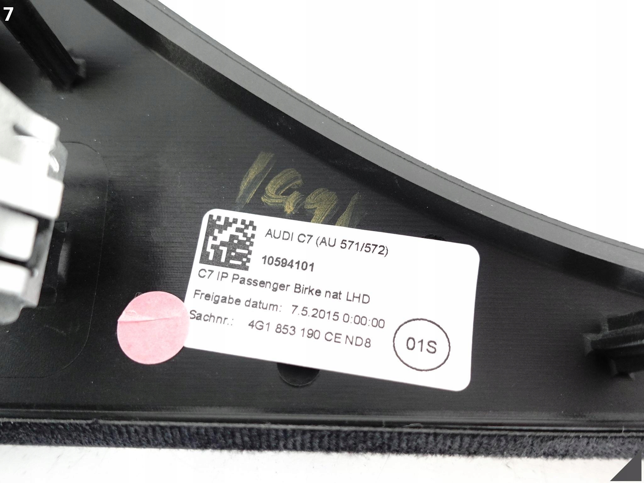AUDI A6 S6 4G0 4G1 C7 14-18 LIFT LISTWA DEKOR W KOKPIT DREWNO BIRKE NAT ND8 AUDI A6 S6 4G0 4G1 C7 14-18 LIFT LISTWA DEKOR W KOKPIT DREWNO BIRKE NAT ND8 - obrazek 8