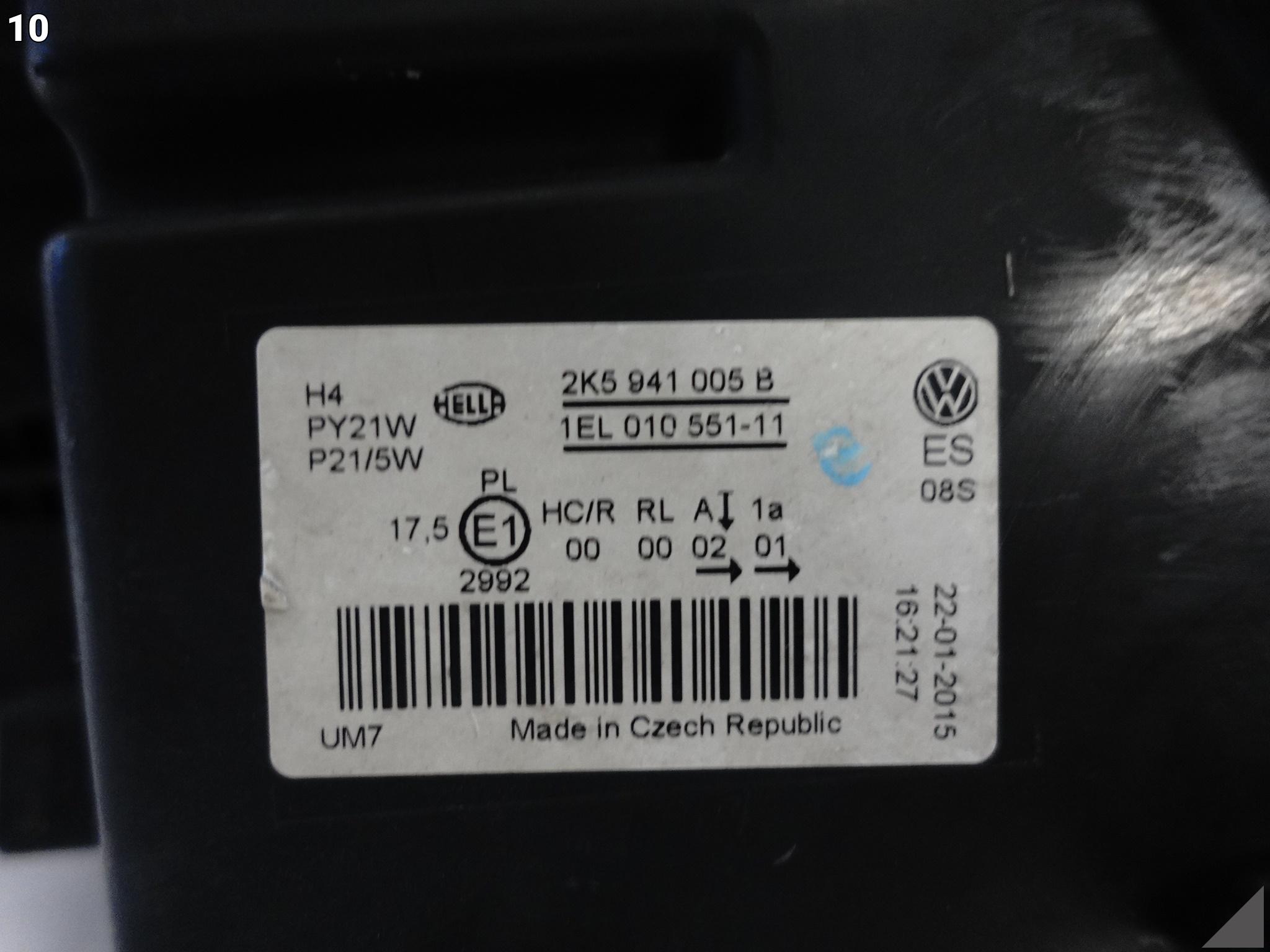 VW CADDY 2K5 2K1 LIFT 10-15 LAMPA HALOGEN ZWYKŁA H4 LEWA PRZÓD EUROPA VW CADDY 2K5 2K1 LIFT 10-15 LAMPA HALOGEN ZWYKŁA H4 LEWA PRZÓD EUROPA - obrazek 11