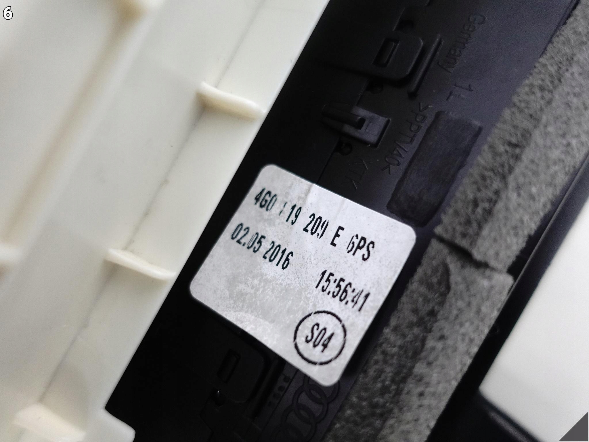AUDI RS7 S7 A7 4G8 C7 14-18 OSŁONA POSZYCIE SŁUPEK B LEWY ALCANTARA 25M AUDI RS7 S7 A7 4G8 C7 14-18 OSŁONA POSZYCIE SŁUPEK B LEWY ALCANTARA 25M - obrazek 7