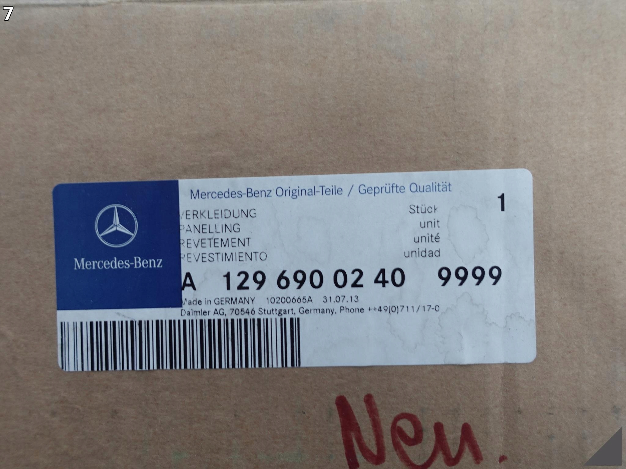 MERCEDES SL W129 89-01 LISTWA BŁOTNIKA PRAWA MERCEDES SL W129 89-01 LISTWA BŁOTNIKA PRAWA - obrazek 8