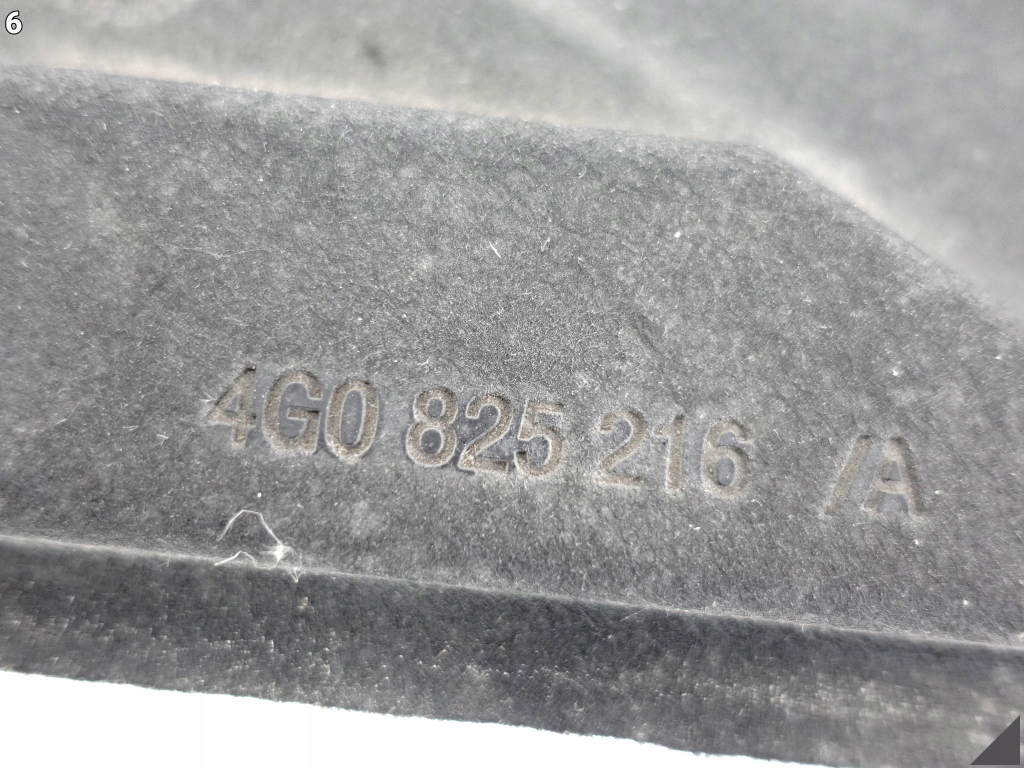 AUDI A6 S6 C7 4G0 LIFT 14-18 OSŁONA PŁYTA PODWOZIA PRAWA TYŁ 4G0825216A AUDI A6 S6 C7 4G0 LIFT 14-18 OSŁONA PŁYTA PODWOZIA PRAWA TYŁ 4G0825216A - obrazek 7