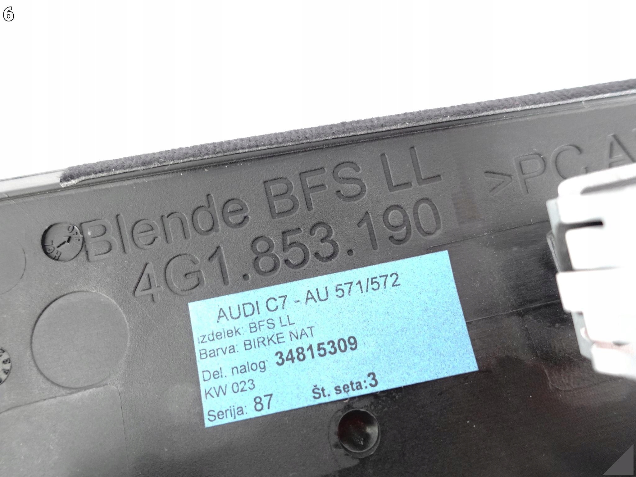 AUDI A6 S6 4G0 4G1 C7 14-18 LIFT LISTWA DEKOR W KOKPIT DREWNO BIRKE NAT ND8 AUDI A6 S6 4G0 4G1 C7 14-18 LIFT LISTWA DEKOR W KOKPIT DREWNO BIRKE NAT ND8 - obrazek 7