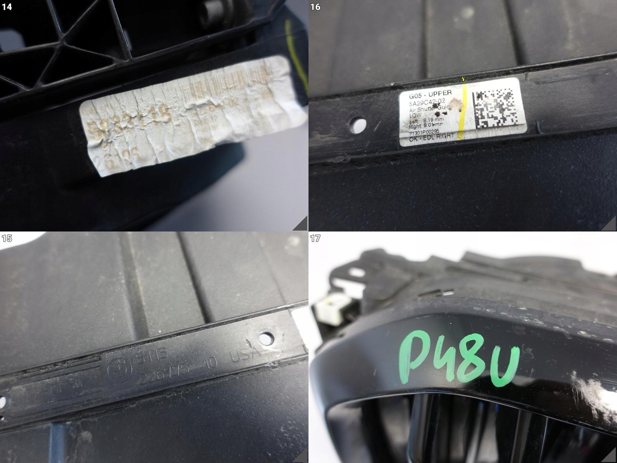 BMW X5 G05 M-PAKIET 18-23 BLACK ŻALUZJA ROLETA + GRILL ATRAPA ZDERZAK PRZÓD BMW X5 G05 M-PAKIET 18-23 BLACK ŻALUZJA ROLETA + GRILL ATRAPA ZDERZAK PRZÓD - obrazek 12